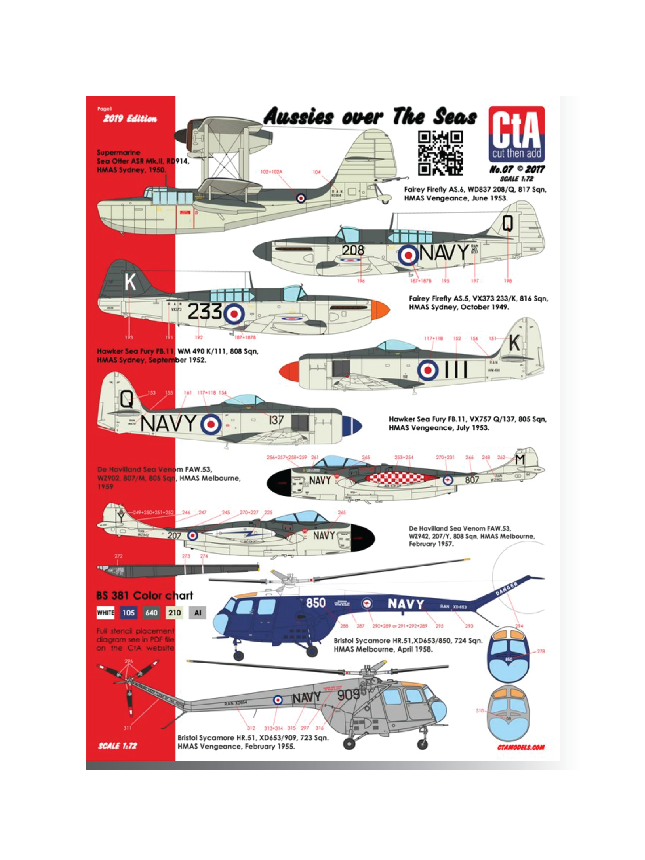 CTA-007 1:72 "Aussies over The Seas"