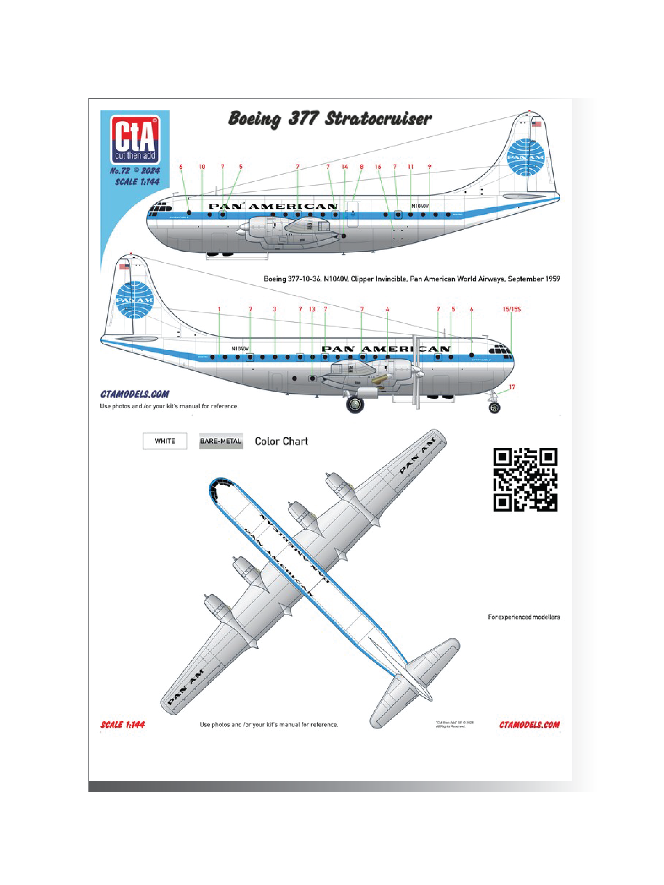 CTA-072 1:144 Boeing 377 "Pan American"