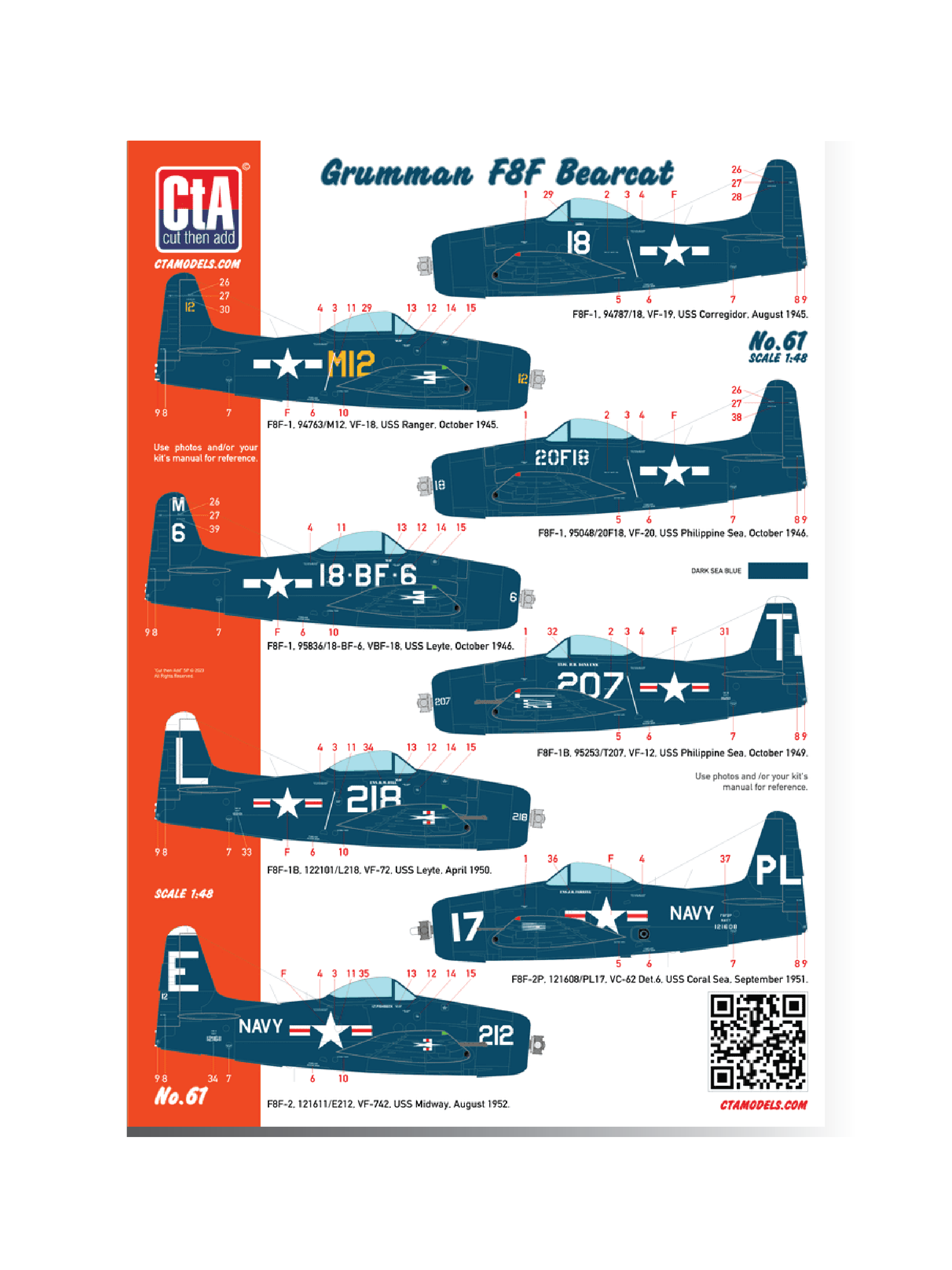 CTA-061 1:48 Grumman F8F Bearcat