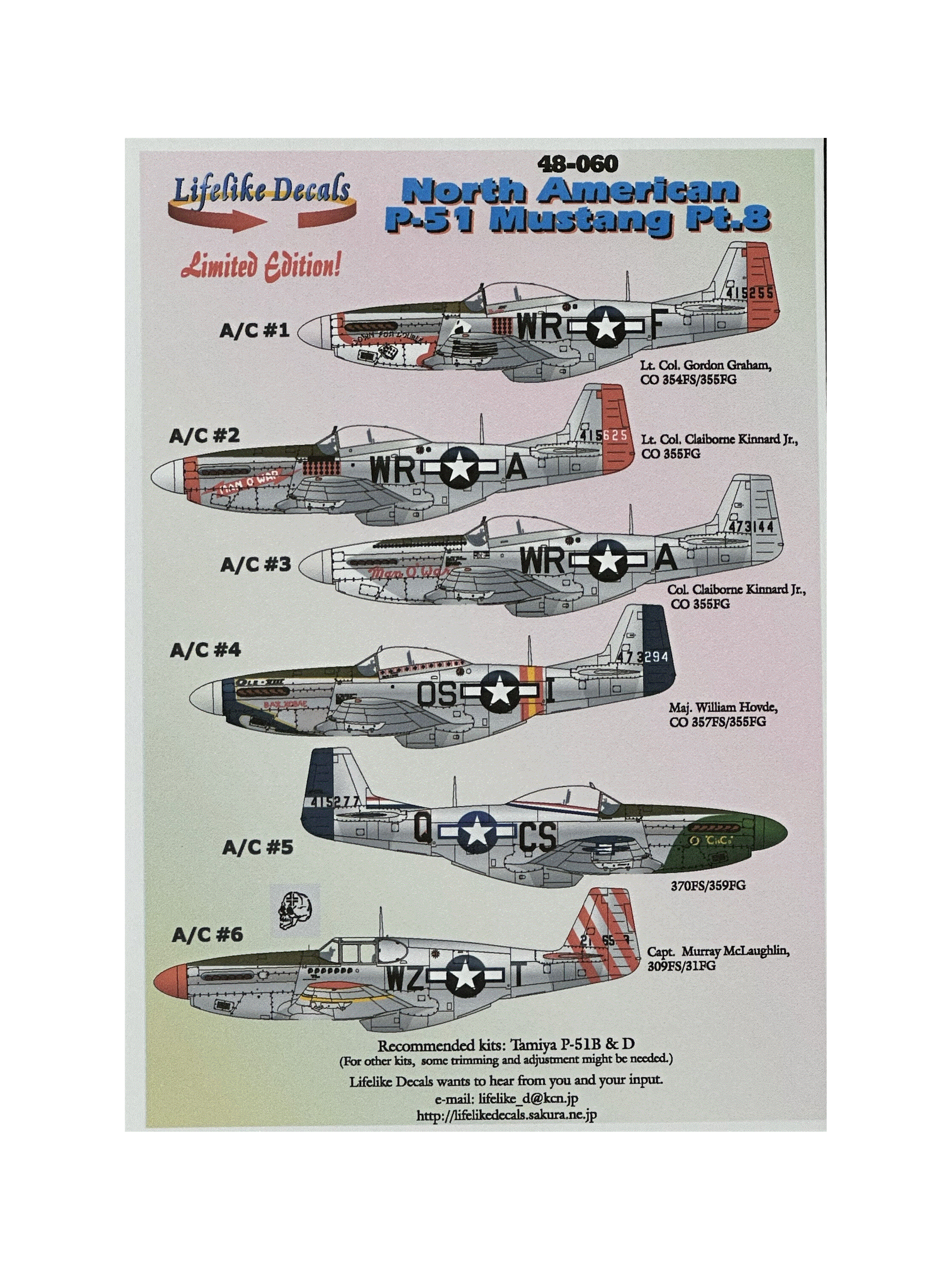 LLD48-060 NA P-51B/D Mustang Pt.8