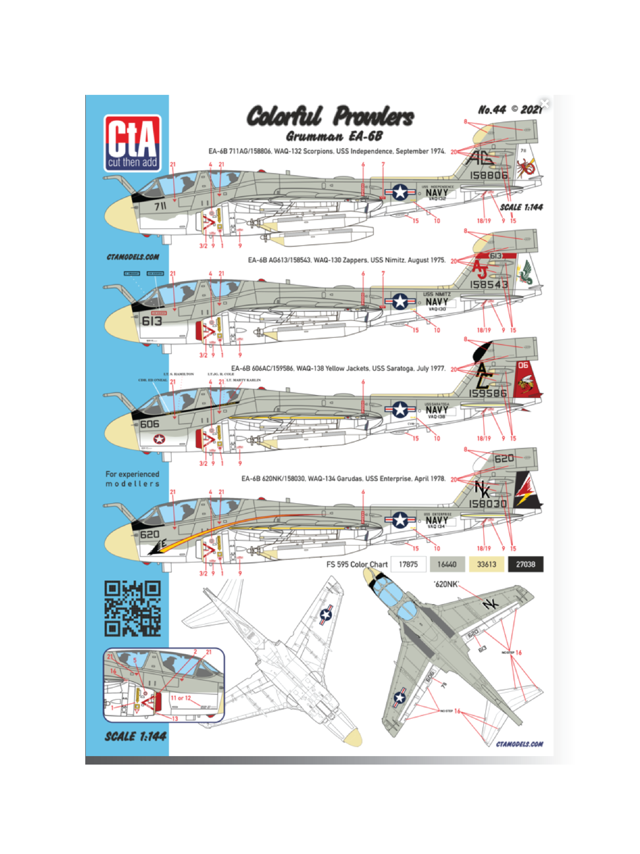 CTA-044 1:144 "Colorful Prowlers" - Grumman EA-6B