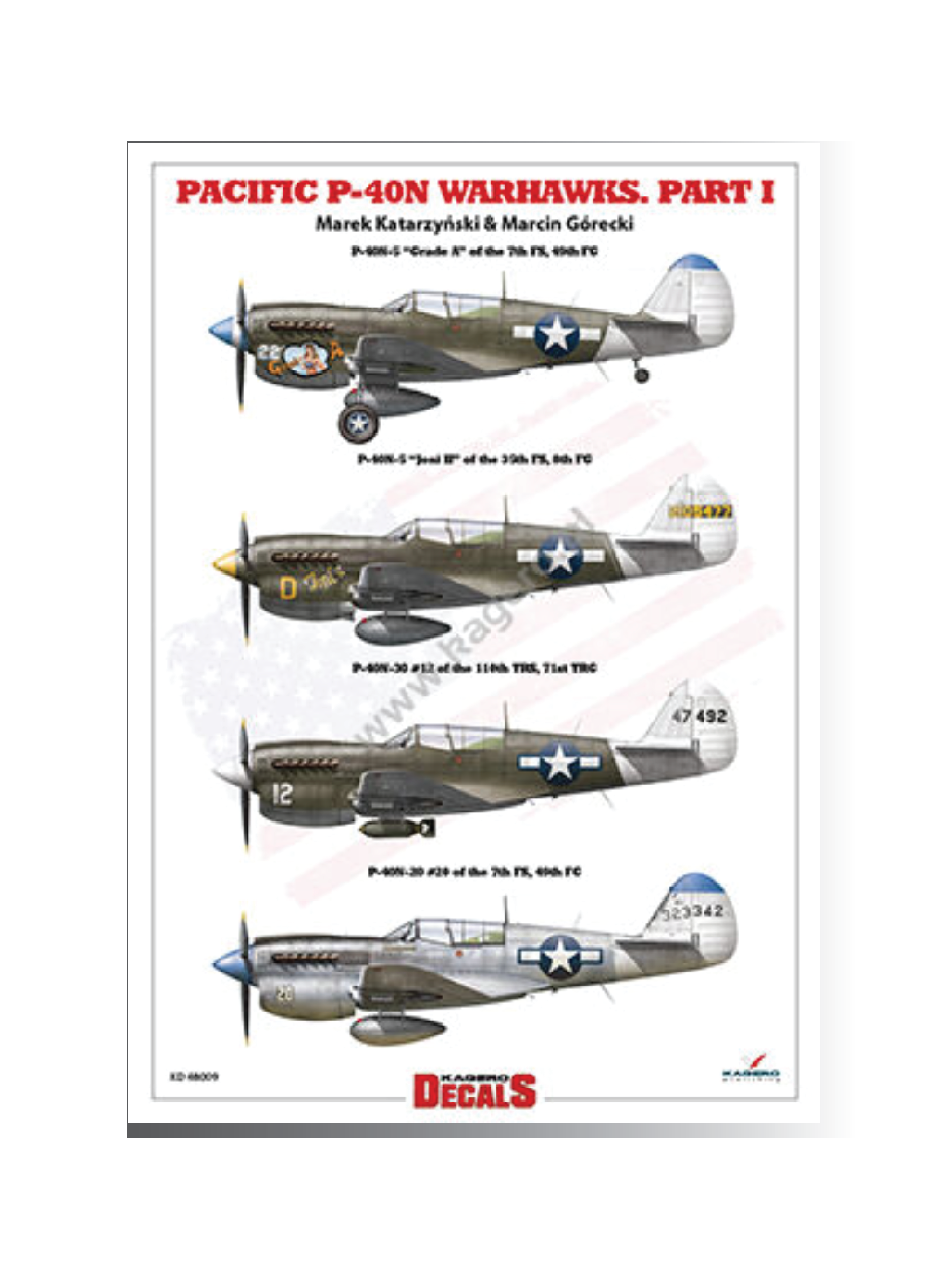 PACIFIC P-40N WARHAWKS. Part I (1:48 Profiles & Decals)