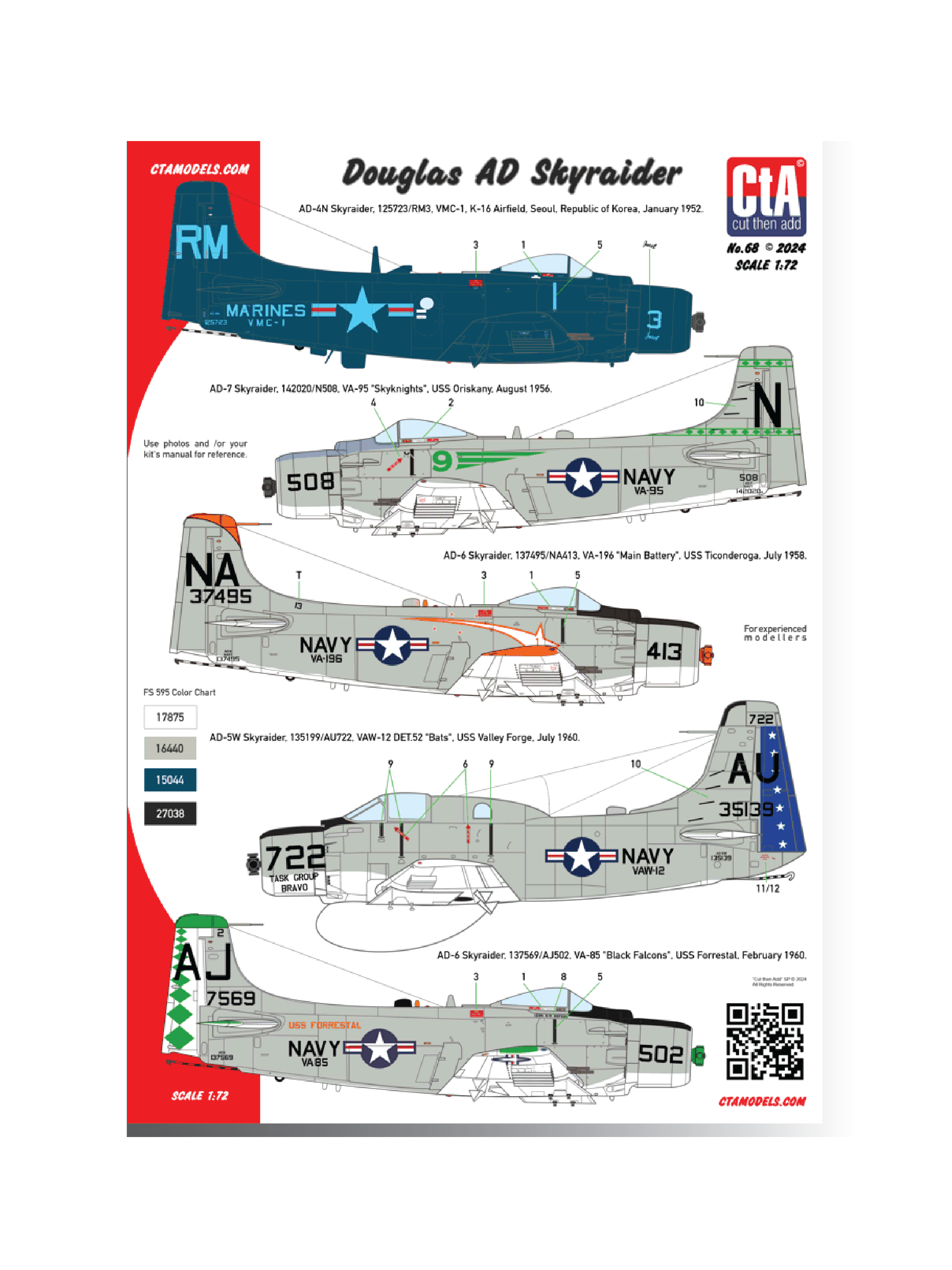 CTA-068 1:72 Douglas AD Skyraider