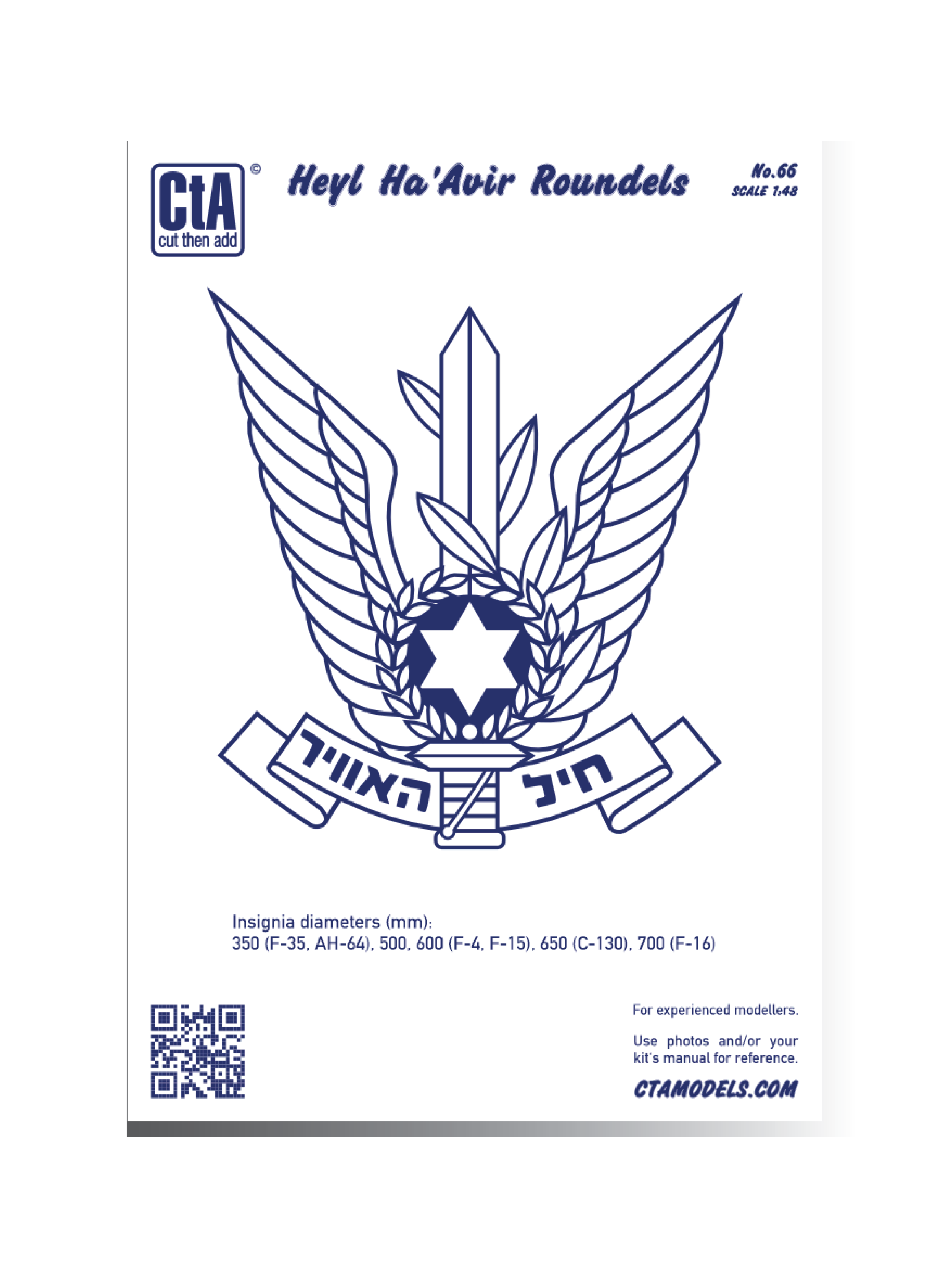 CTA-066 1:48 Heyl Ha'Avir Roundels