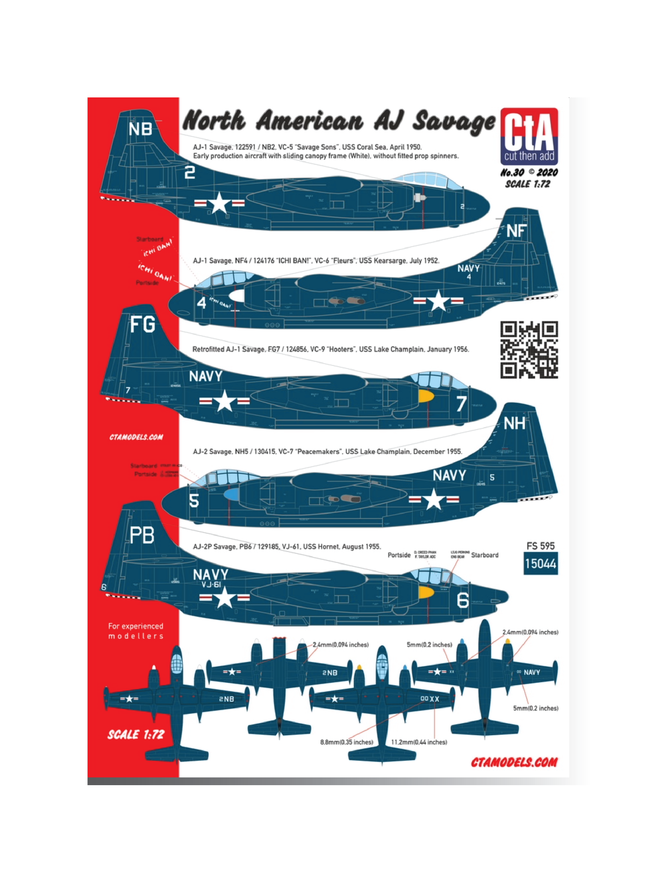 CTA-030 1:72 North American AJ Savage
