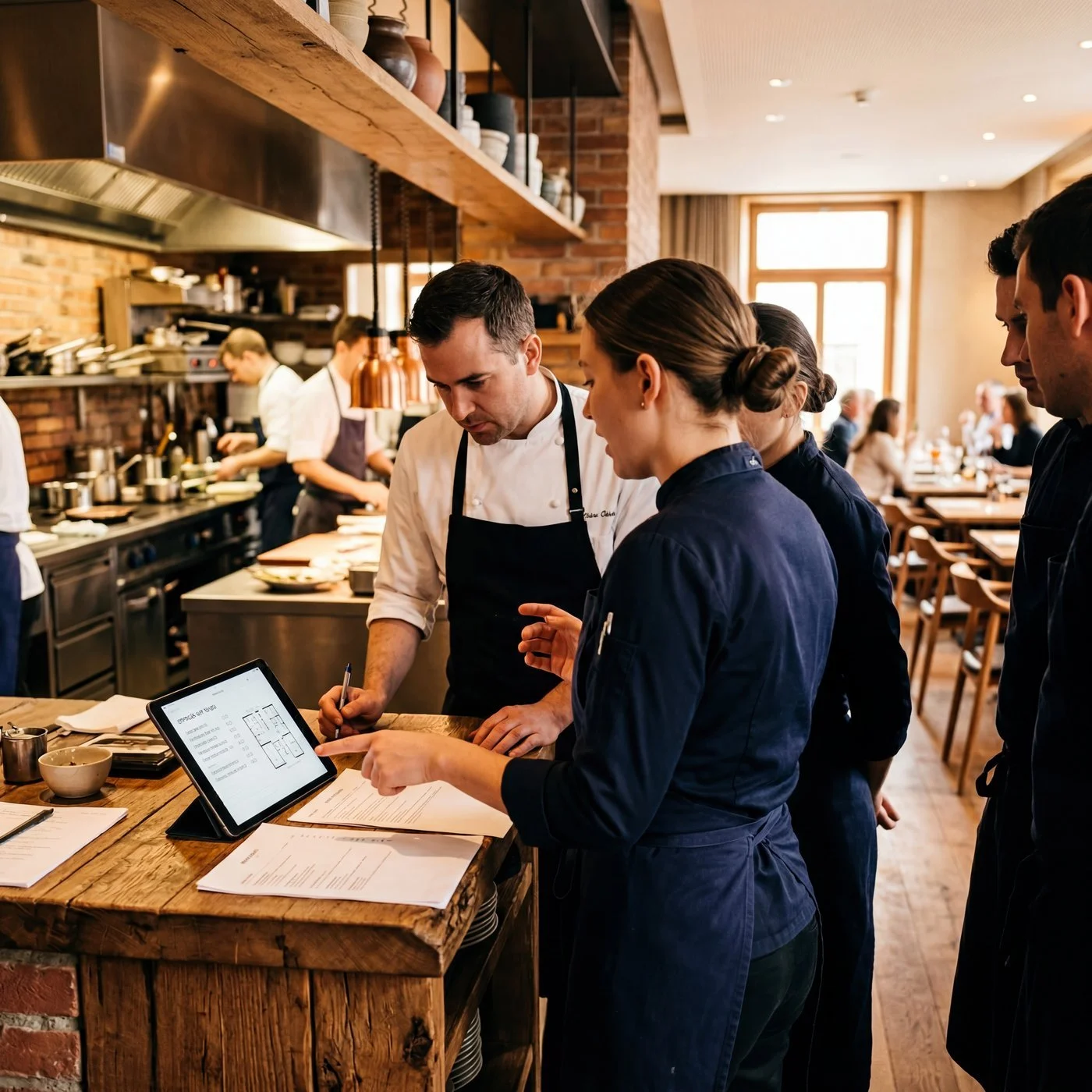 Gastronomieteam bei der Arbeit