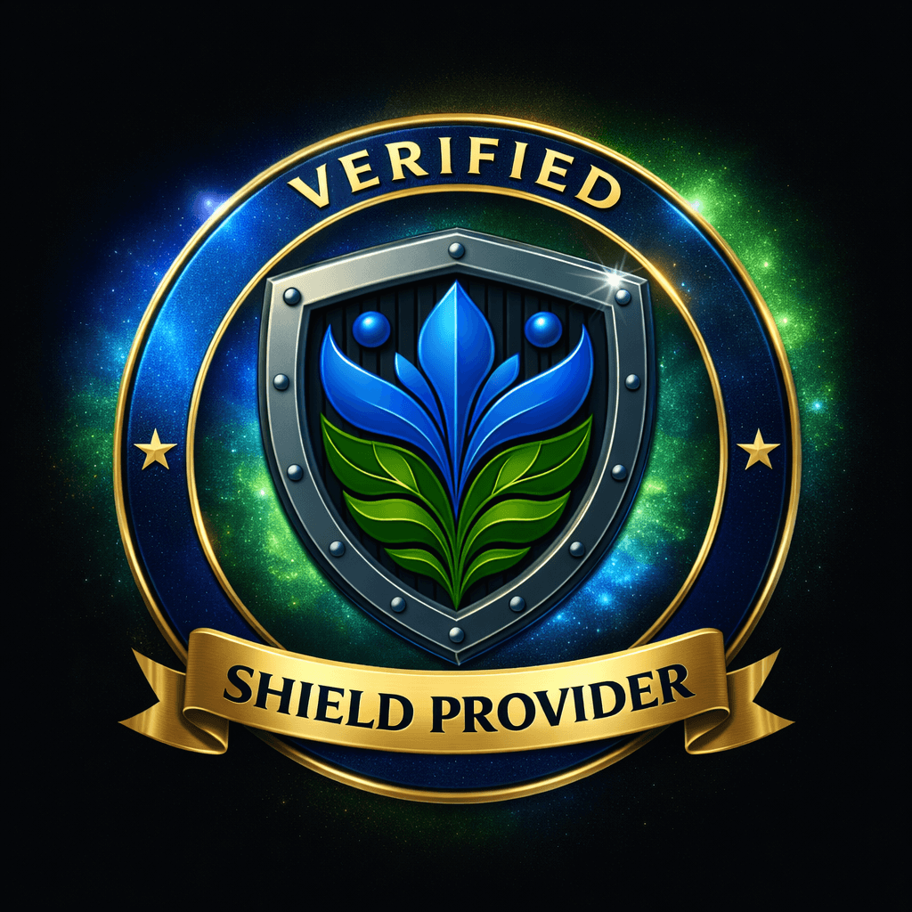 SHIELD_PSYCHIATRY_MISSION_VALUESYoung Minds, Empowering Futures." featuring a shield with a blue and green leaf design.