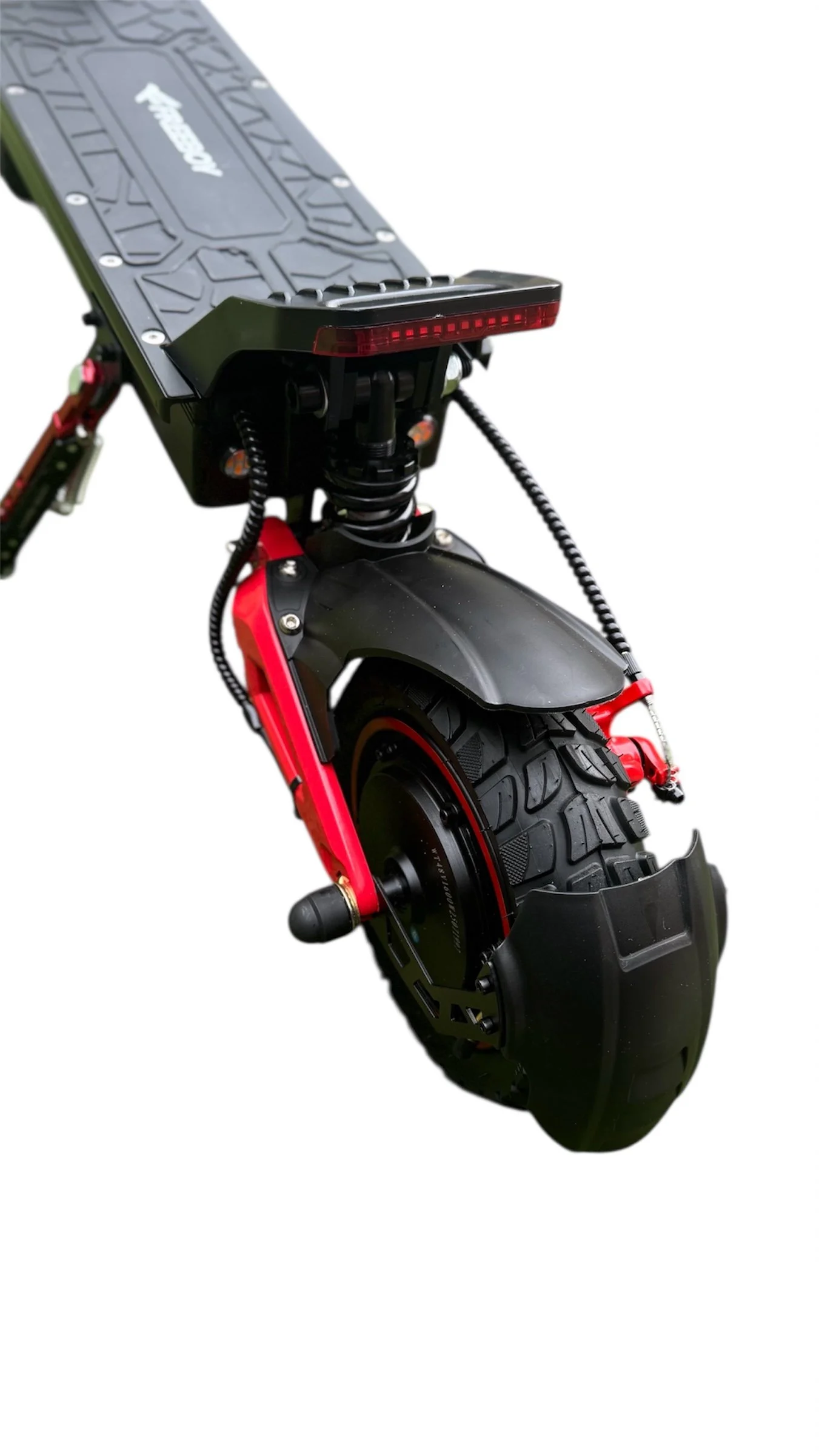 Front fork and dual shock absorber system on S600 Electric Bike