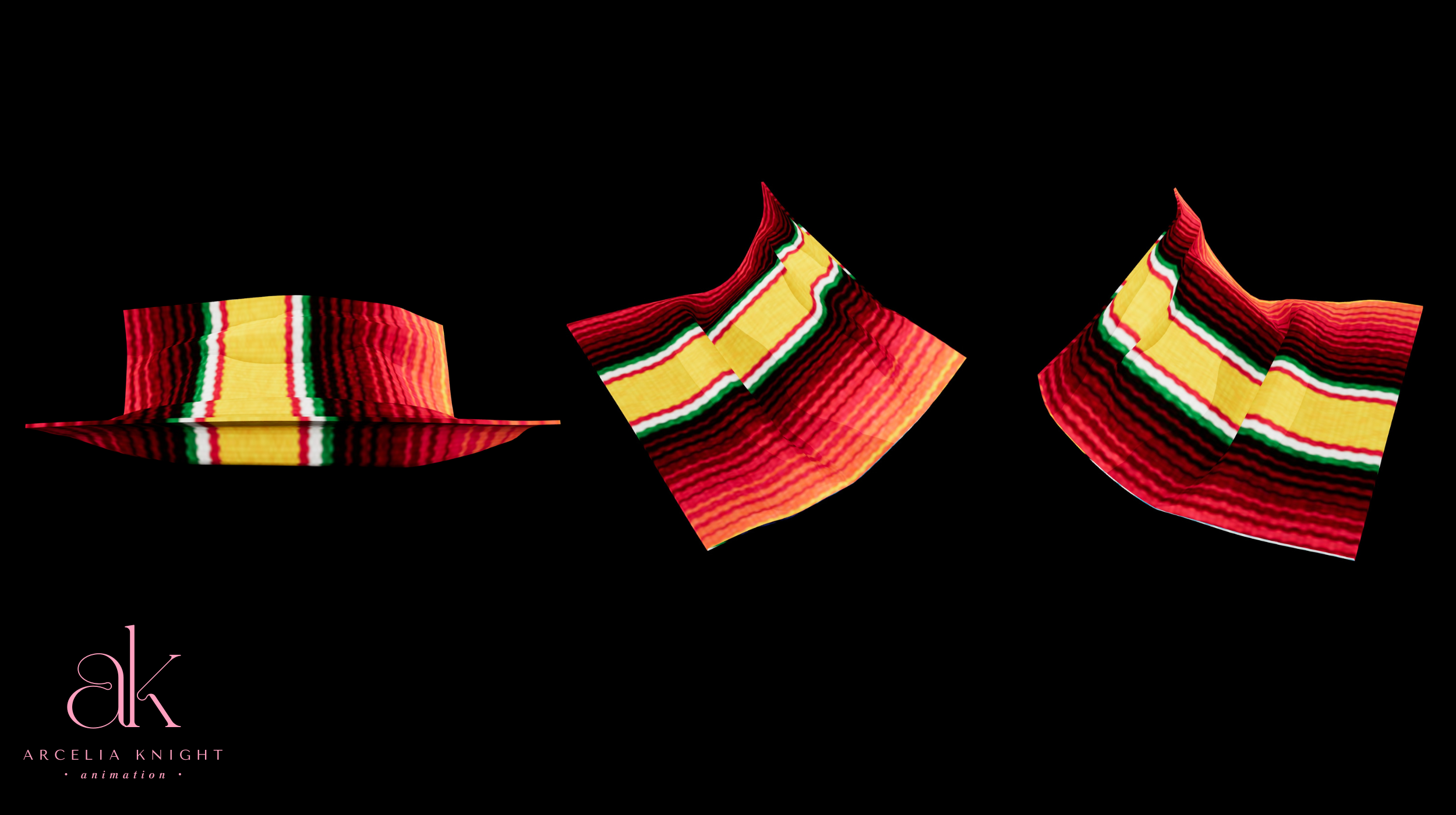 Curved Sarape Blanket