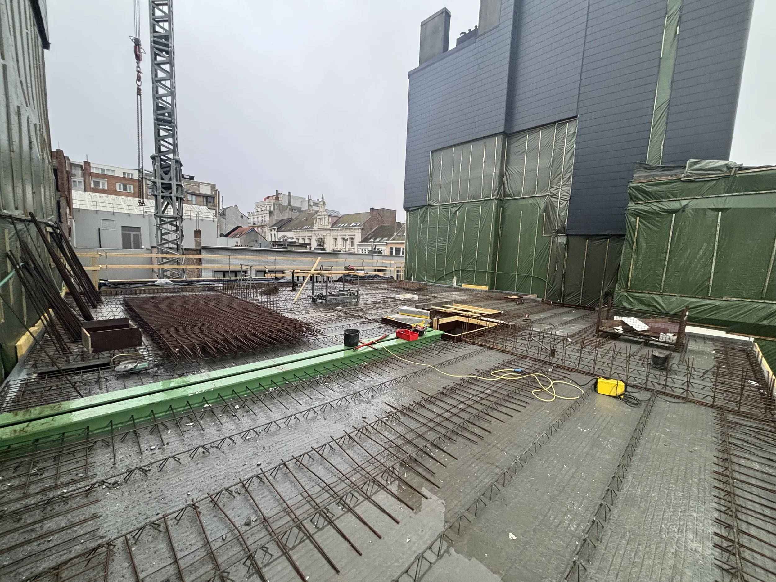 Stand van zaken project: Vloerplaat derde verdiep gegoten - 28 november 2025