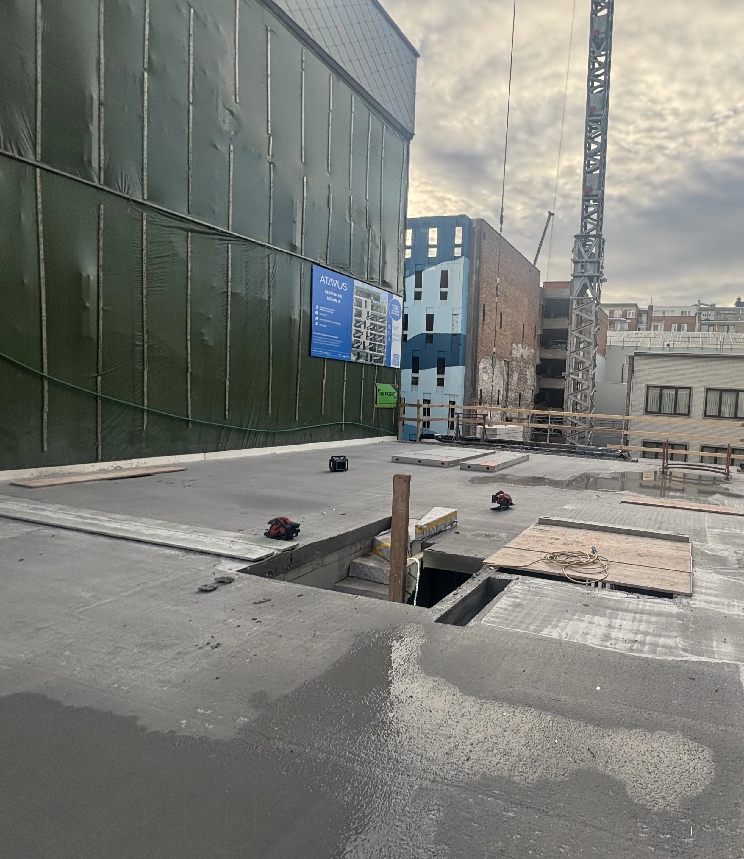 Stand van zaken project: Vloerplaat tweede verdiep gegoten - 12 november 2025