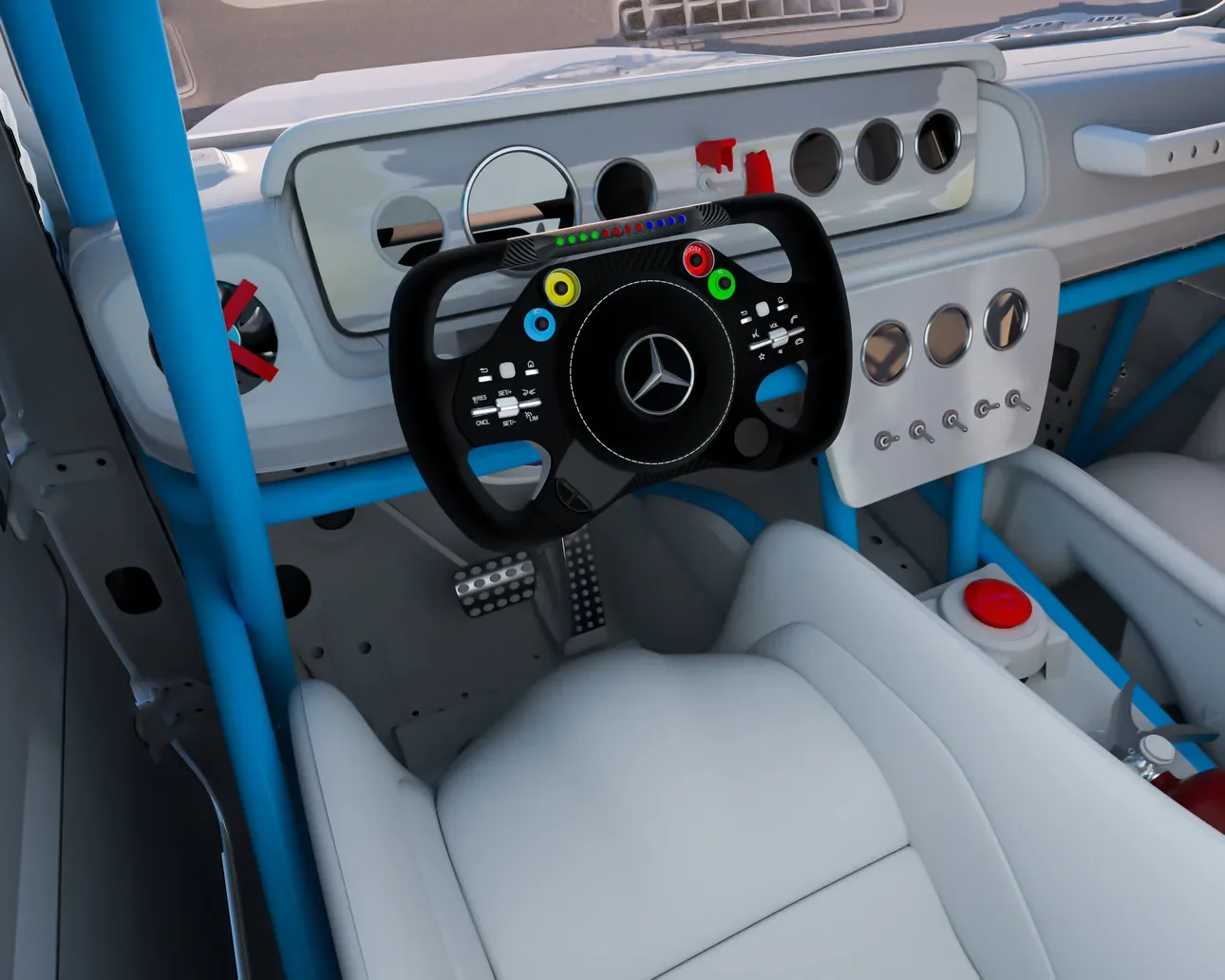 Virgil Abloh X Mercedes G wagon interior ( Animation + render )
