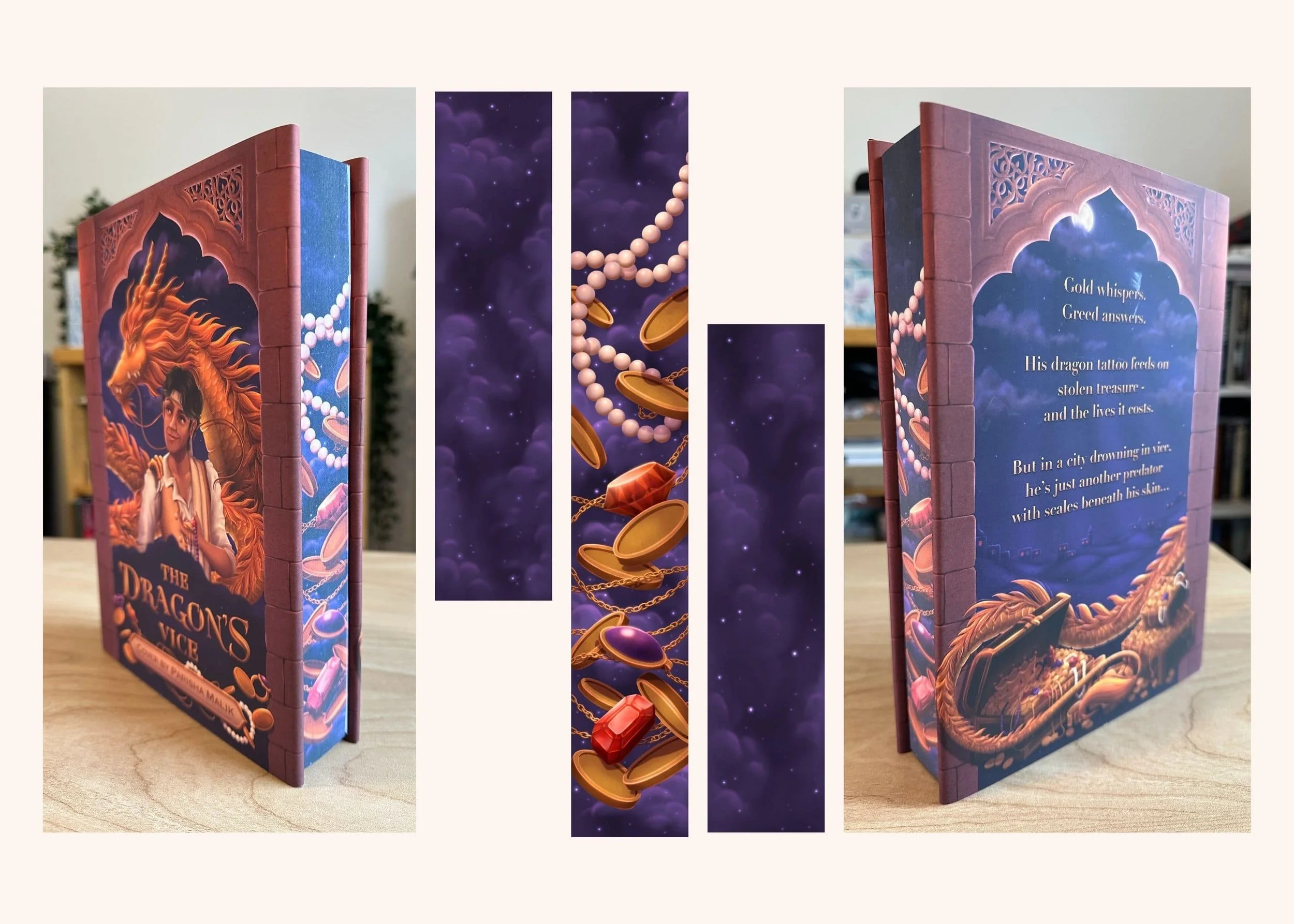 3-sided Sprayed edges (treasure-themed)