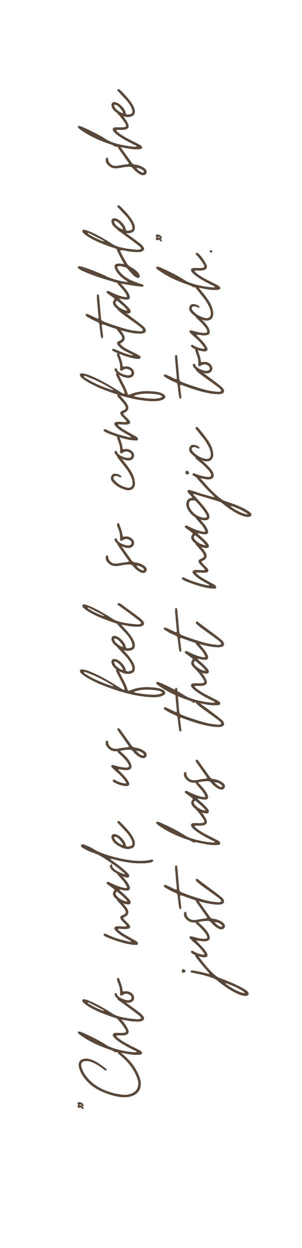 Image of a decorative text quote on a black background, written in cursive saying, "Cherish the moments you have with loved ones."