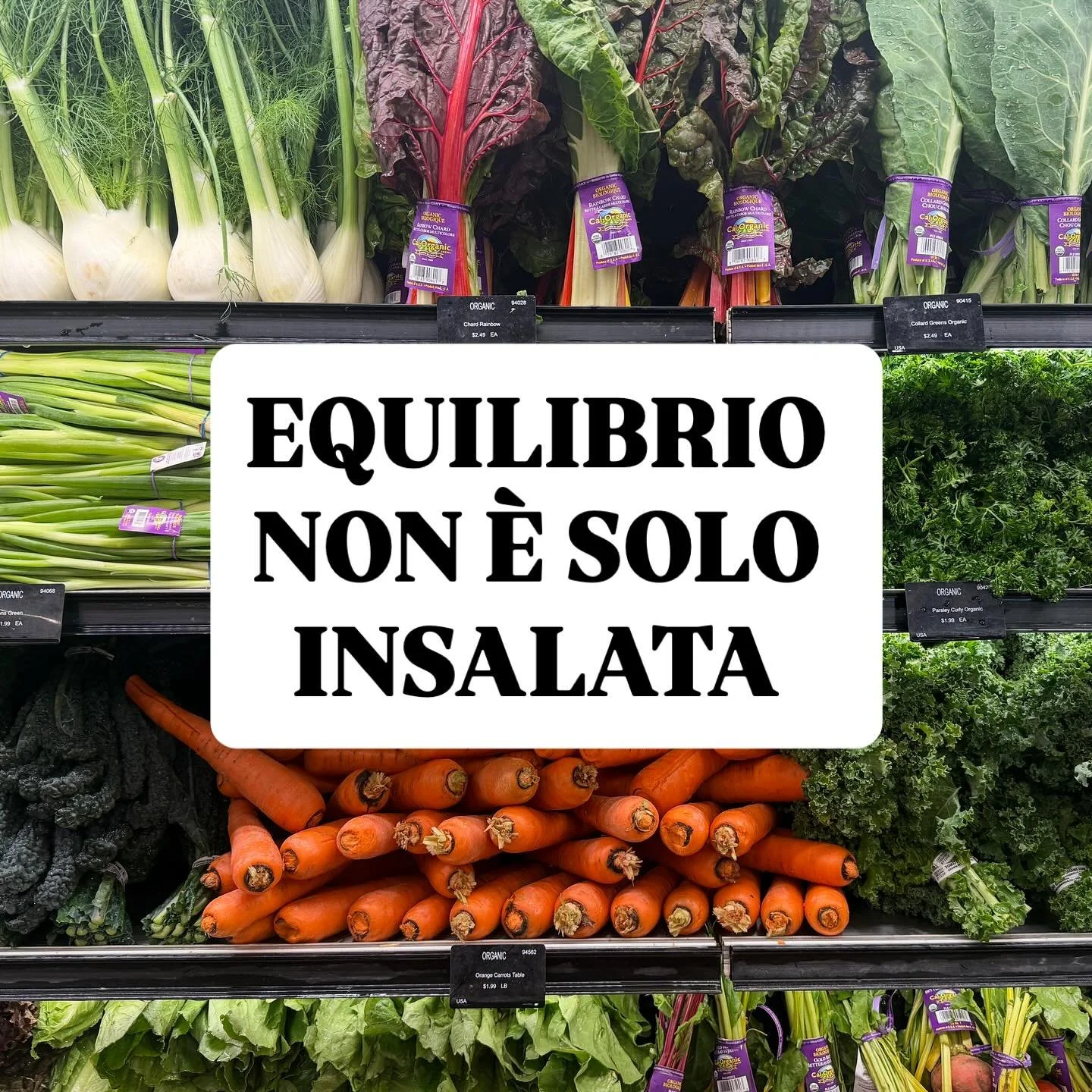 Equilibrio non &egrave; mangiare perfetto, ma vivere sereni anche davanti ad un piatto che &egrave; diverso dal solito. 

Non &egrave; il singolo pasto a definire la tua salute, ma il rapporto che costruisci con il cibo ogni giorno.

A cosa non posso