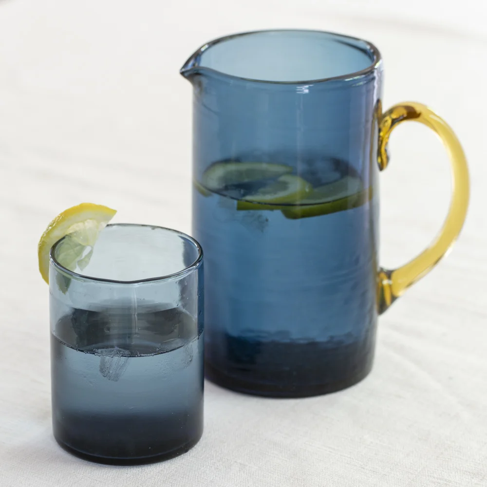 Ava Water Jug Smoke Blue