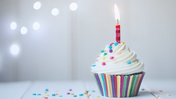 small celebration cupcake