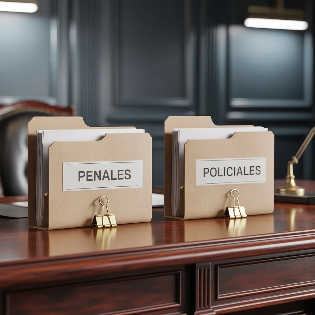 ¿Qué diferencia hay entre antecedentes penales y antecedentes policiales?