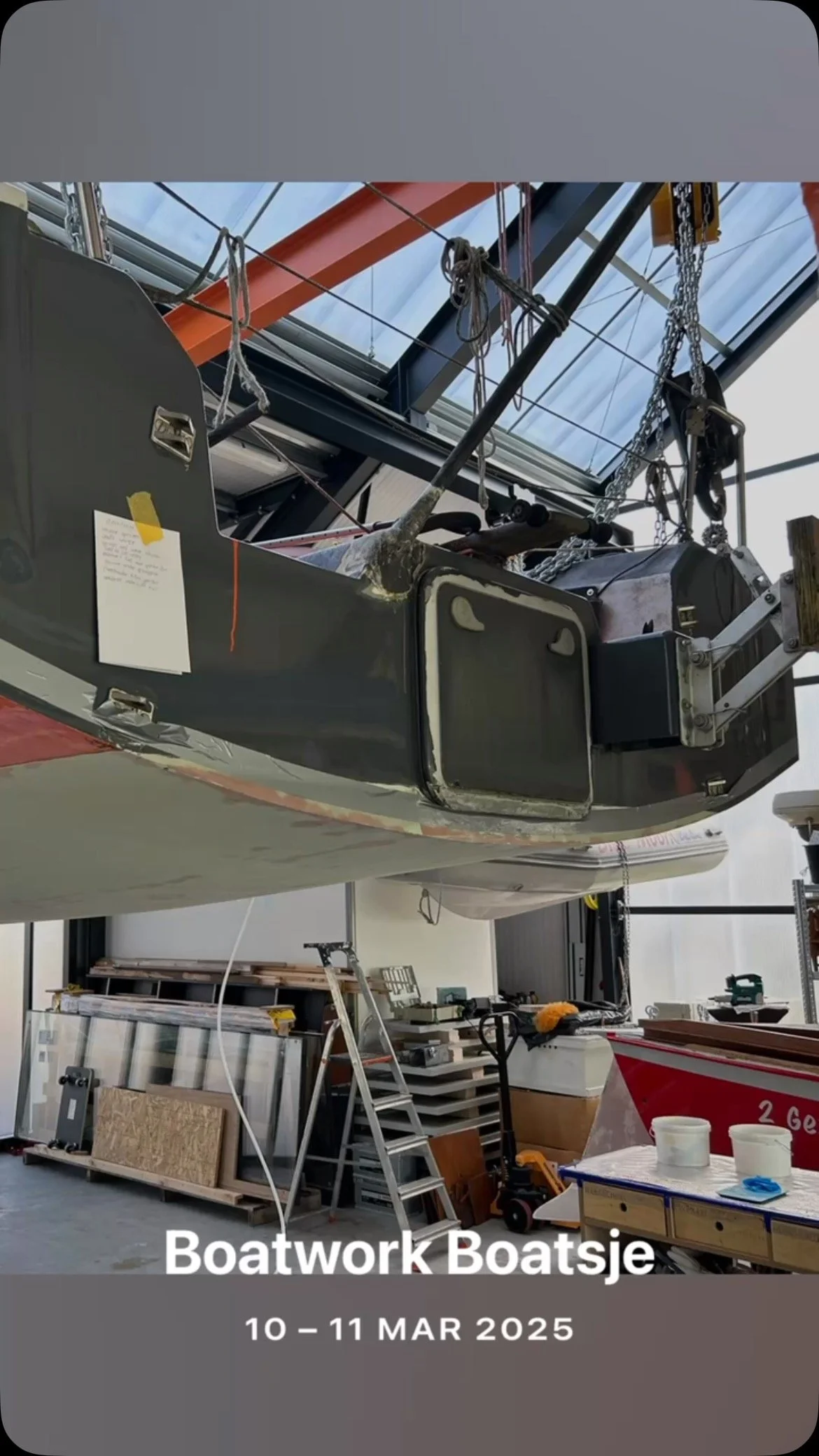 Some Boatwork done, slowly building Boatsje’s hull back up. This time preparations for the spoiler and the last sanding of the hull.
Check out my vlog on youtube to see everything that happened. Also check out my website to see how you can su