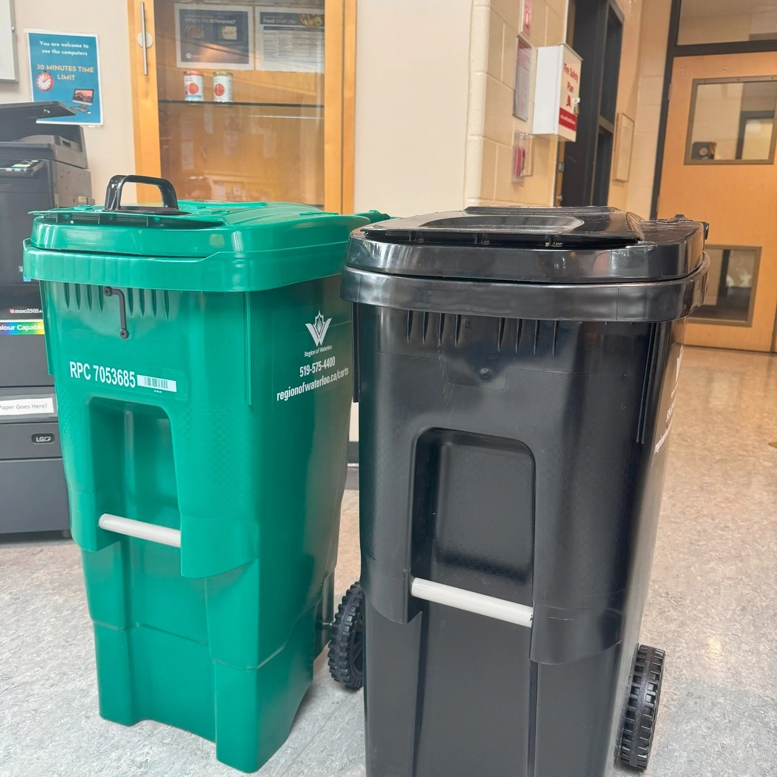 The Garbage Carts Have Arrived!
They’ve officially started rolling out across Waterloo Region this month — and I’ve already spotted a few lined up on the streets.
 Have you gotten yours yet?
Are you team small cart or big cart?
An