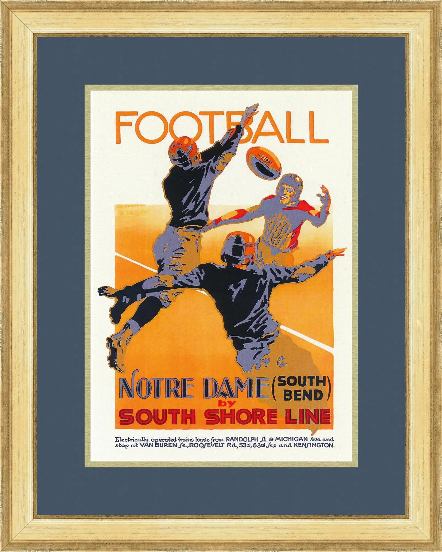 🚂The Frame Shop is your #1 stop for ND art! We print archival quality posters from the ND vaults, South Shore line, etc! This is one of many available prints we offer- any size to fit your space!
Go Irish! 🚂🛤☘️