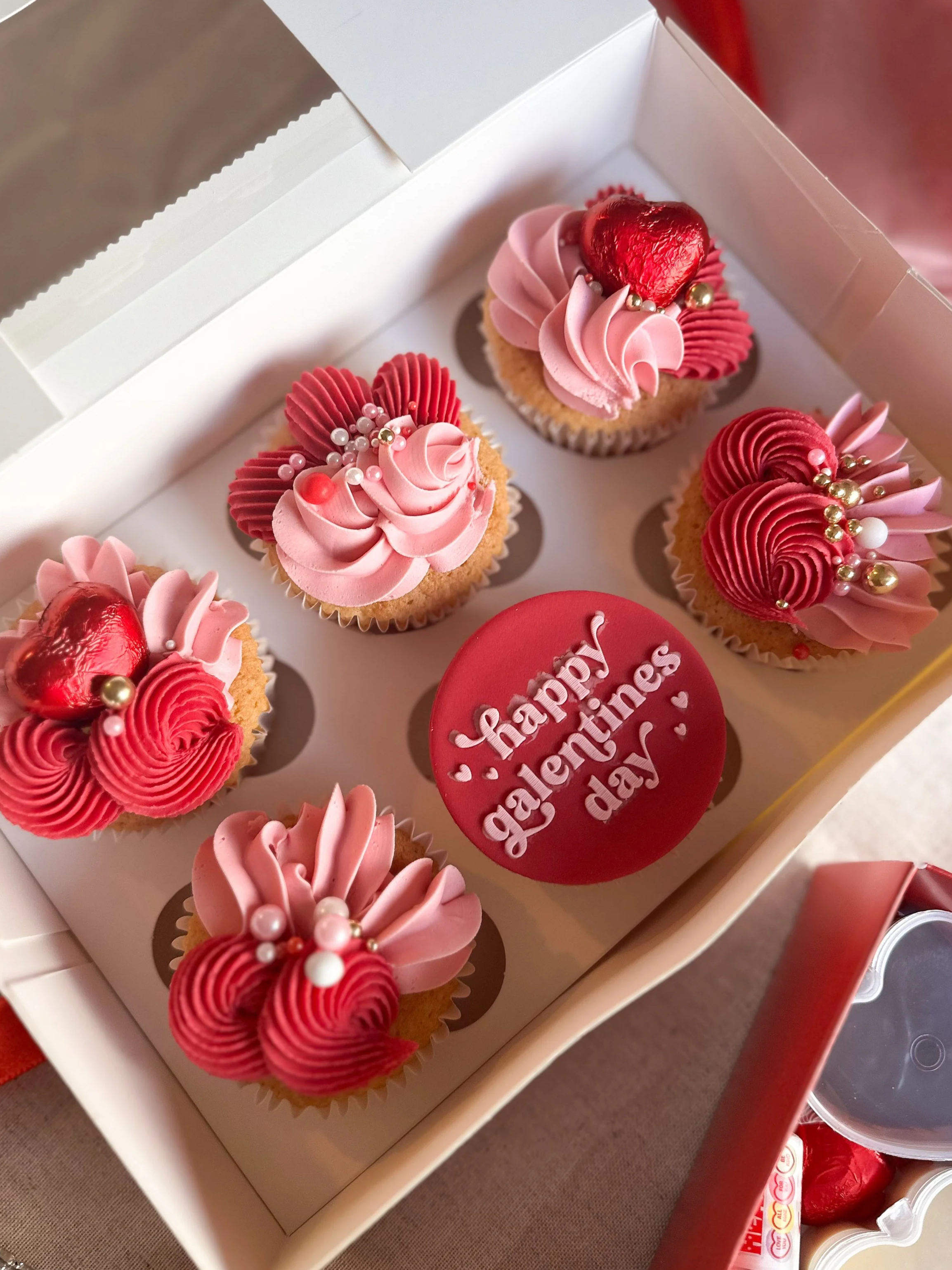 Valentines Cupcakes (Box of 6)