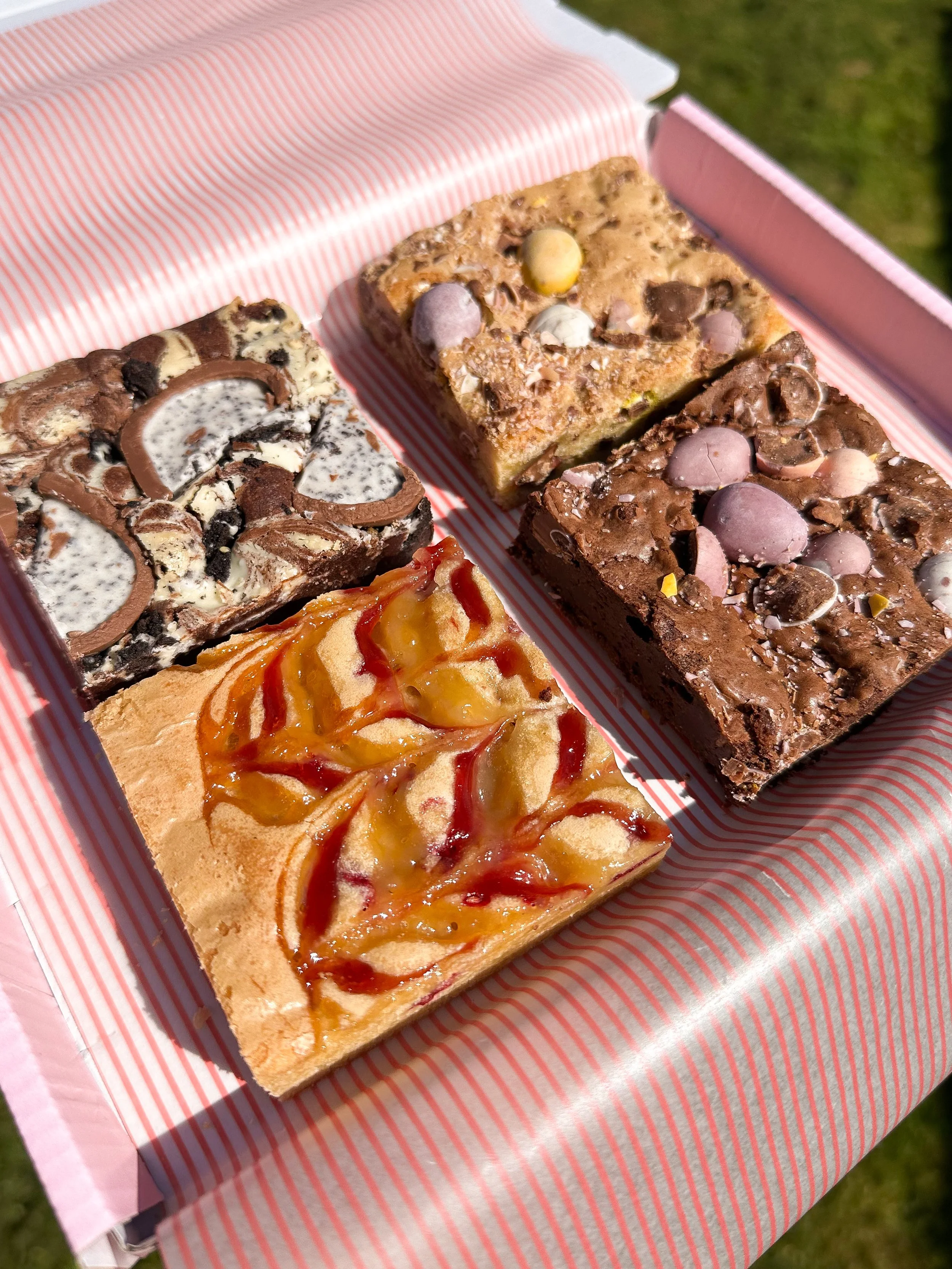Selection of bespoke cakes and desserts handmade by BAKED by Meg near Oswestry.