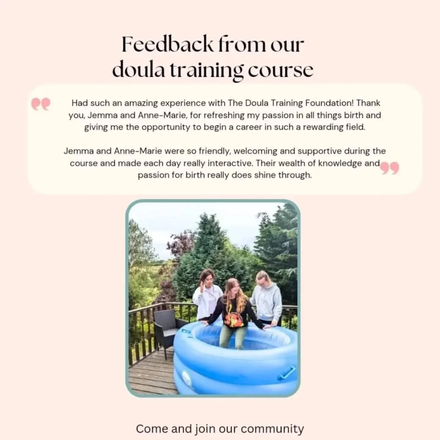 We love what we do, and we love that you love it too! 
If you think we might be the right fit for you, come along to one of our intro sessions or give us a call, we're always happy to chat all things doula!
#doula #doulatrainer #doulacourse #doulau