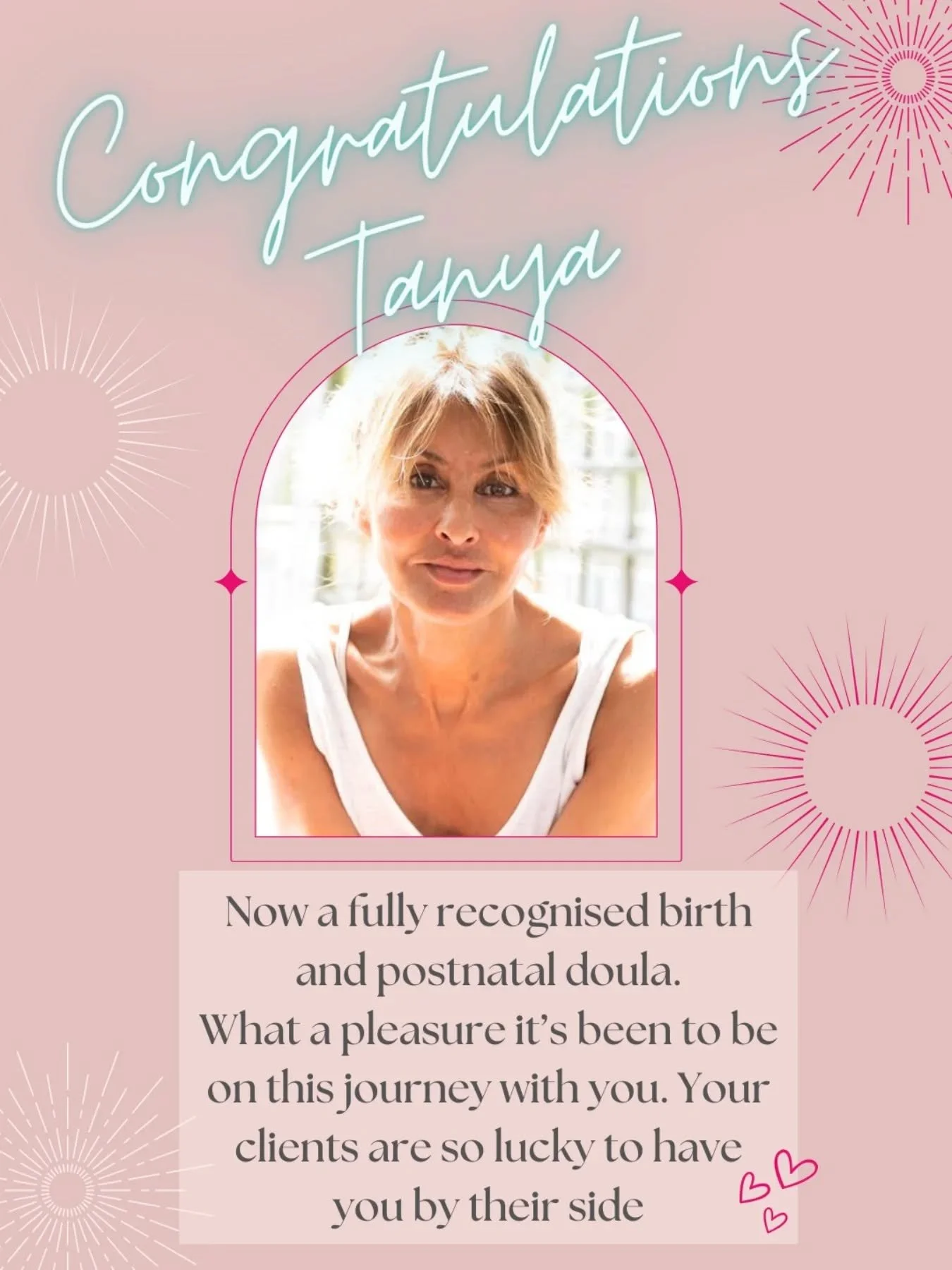 Massive congratulations to our gorgeous Tanya @yourlondondoula  who officially became a recognised birth and postnatal doula yesterday @doulauk 🎉

Tanya is warmth personified...kind-hearted, full of life, endlessly enthusiastic, and just the happies