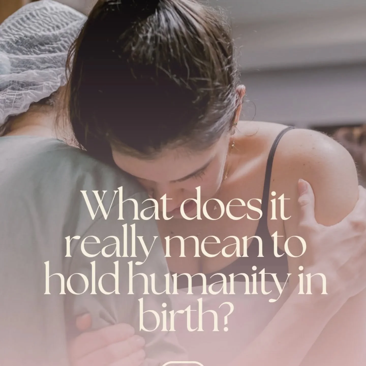 There's a phrase being shared this week... holding humanity.

And we keep coming back to this&hellip;

Because in birth work, we don't just hold hands.

We hold stories.
We hold fear.
We hold power.
We hold the moments that change people forever.

We