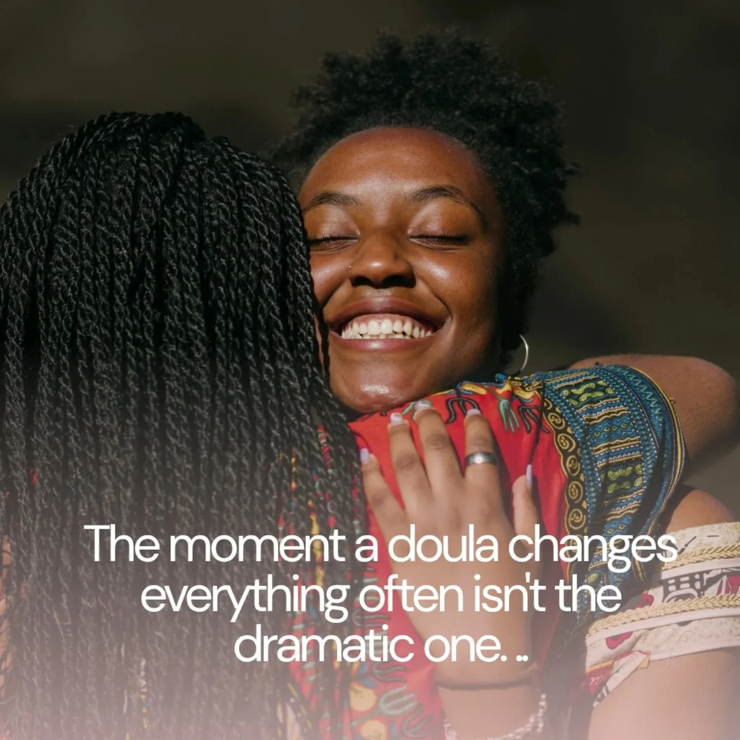 The moment a doula changes everything often isn't the dramatic one. 

It's the 3am text they answered. 

The hand that didn't let go. 

The words "I believe you." When no-one else does.

Quietly whispering words of reassurance when you're d