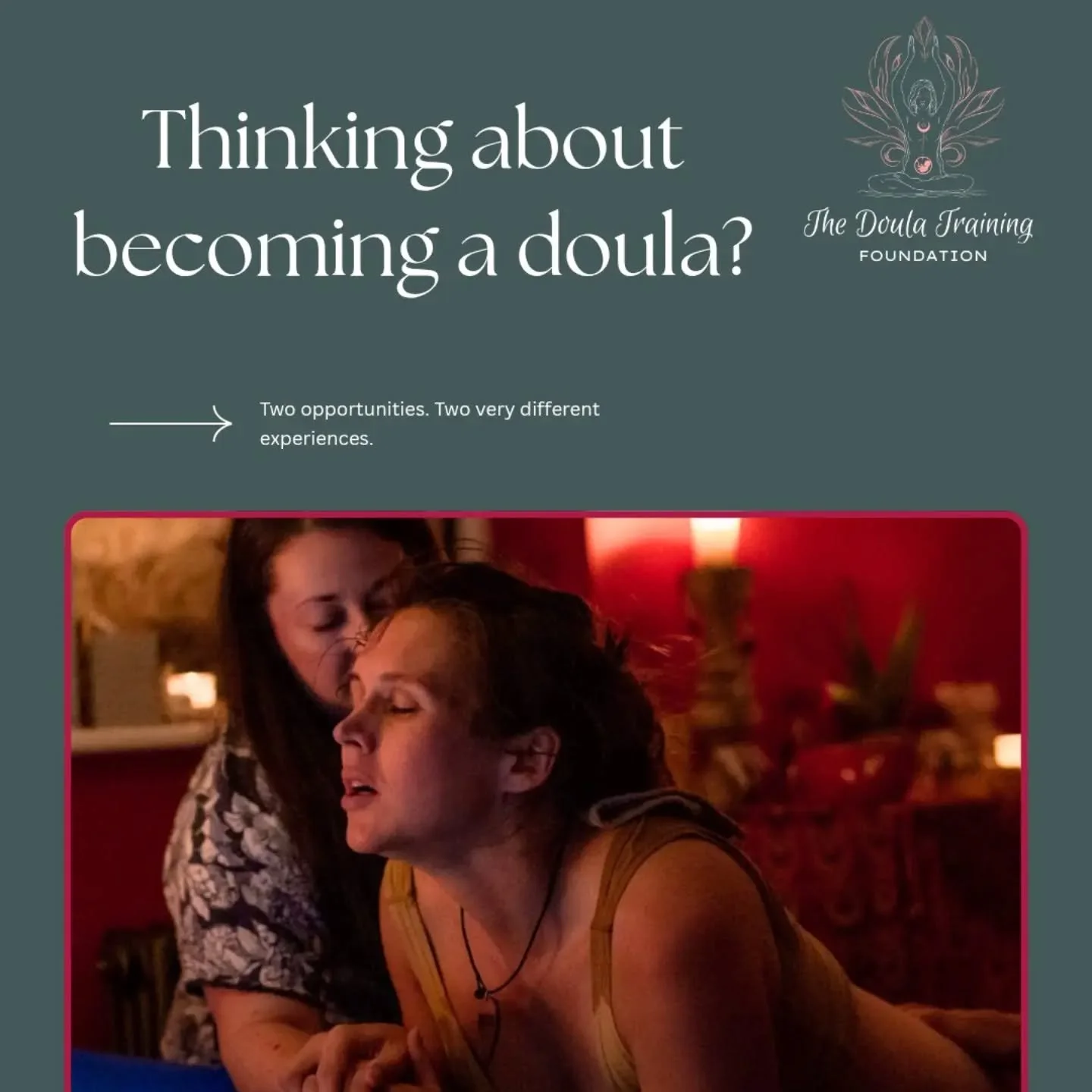 A quick, honest update&hellip; 

If becoming a doula has been sitting quietly in the back of your mind, we have two opportunities coming up.

🌸 11&ndash;14 September | Marlow Bottom
Our 4 Day Doula Training has a handful of spaces remaining.

🌿 23&