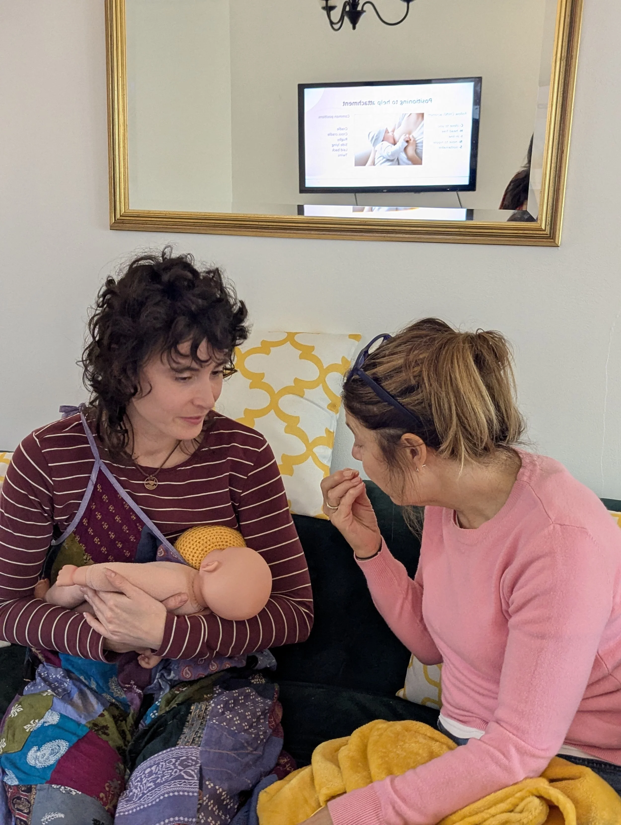 Breastfeeding infant feeding during postpartum doula training