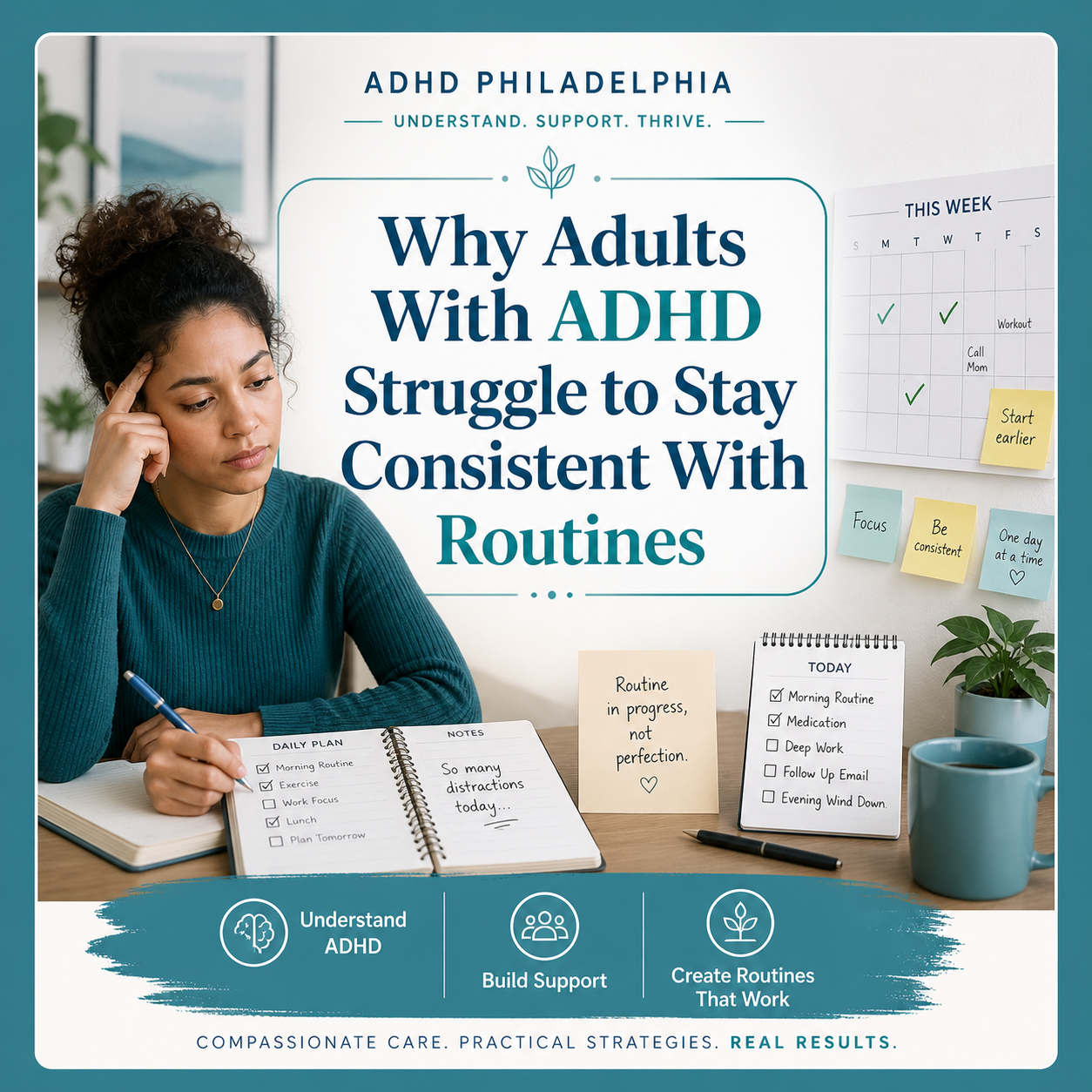 Why Adults With ADHD Struggle to Stay Consistent With Routines