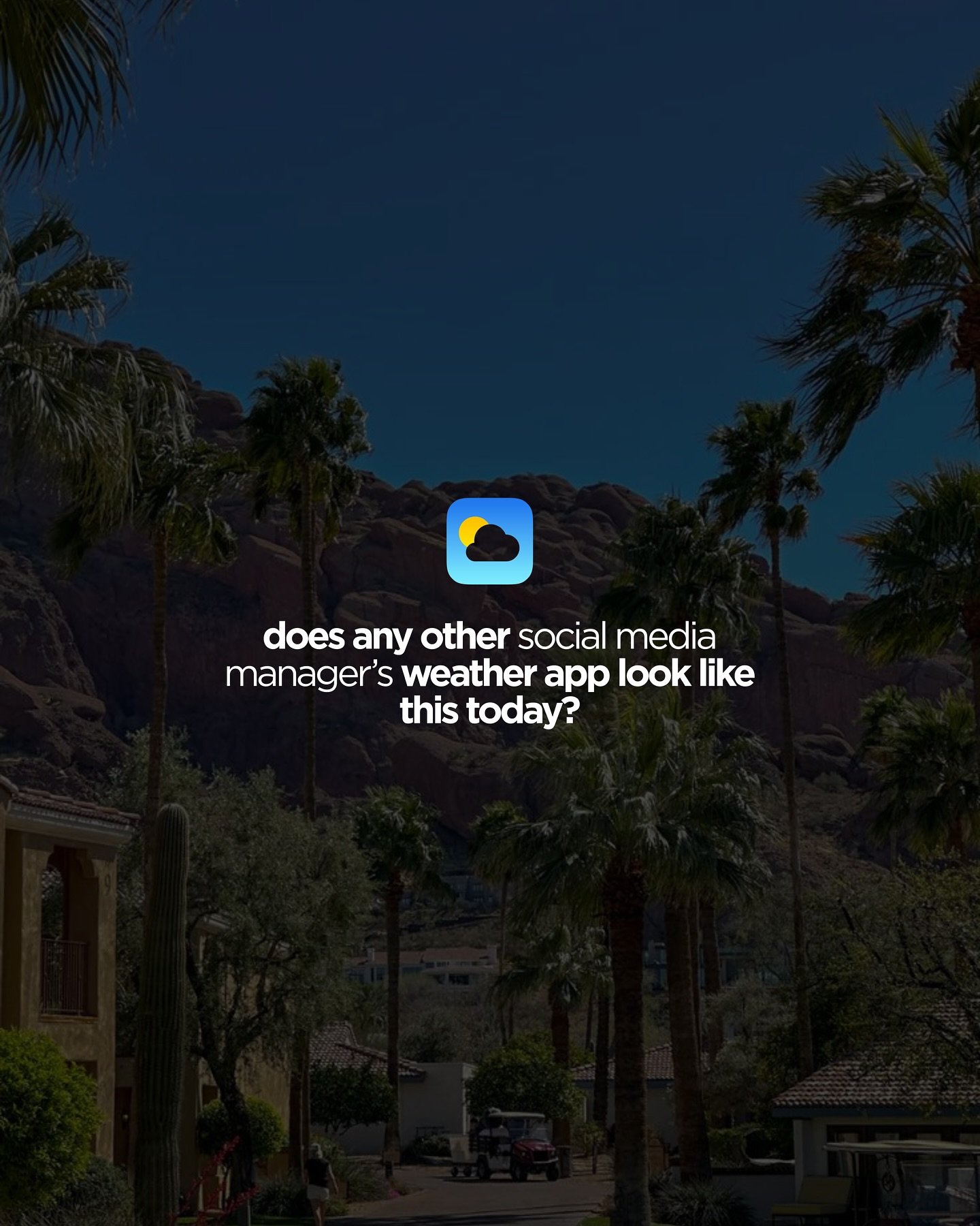 sunny with a chance of high engagement📱

#socialmediamanager #rowdyredsocial #azsocialmedia #contentcreator #socialmediamarketing