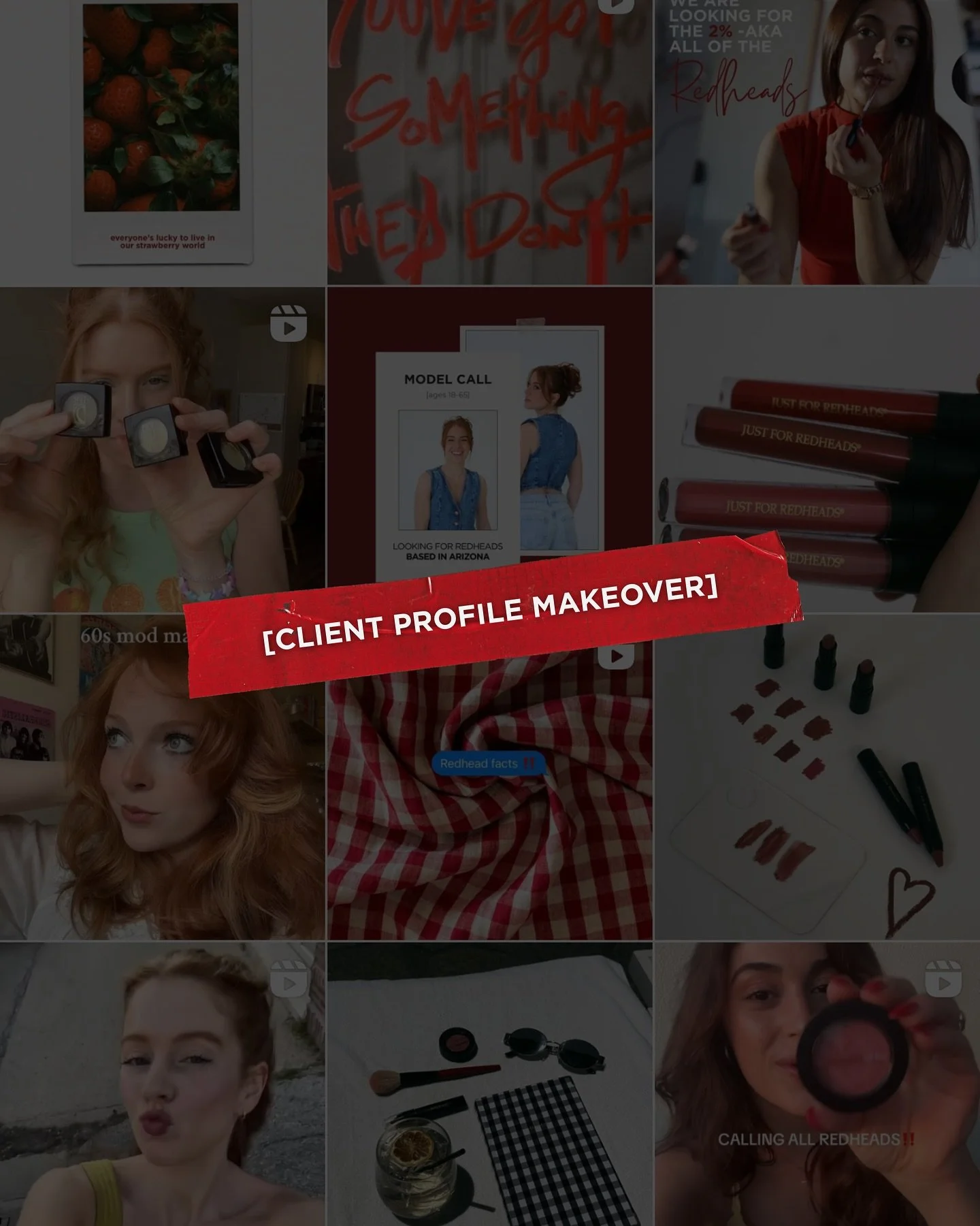 As a redhead myself, getting to work on the @justforredheadsofficial rebrand was a dream come true 💌

Red was obviously the color of choice &mdash; but this brand is so much more than just aesthetics.

Connecting with such a rare and radiant communi
