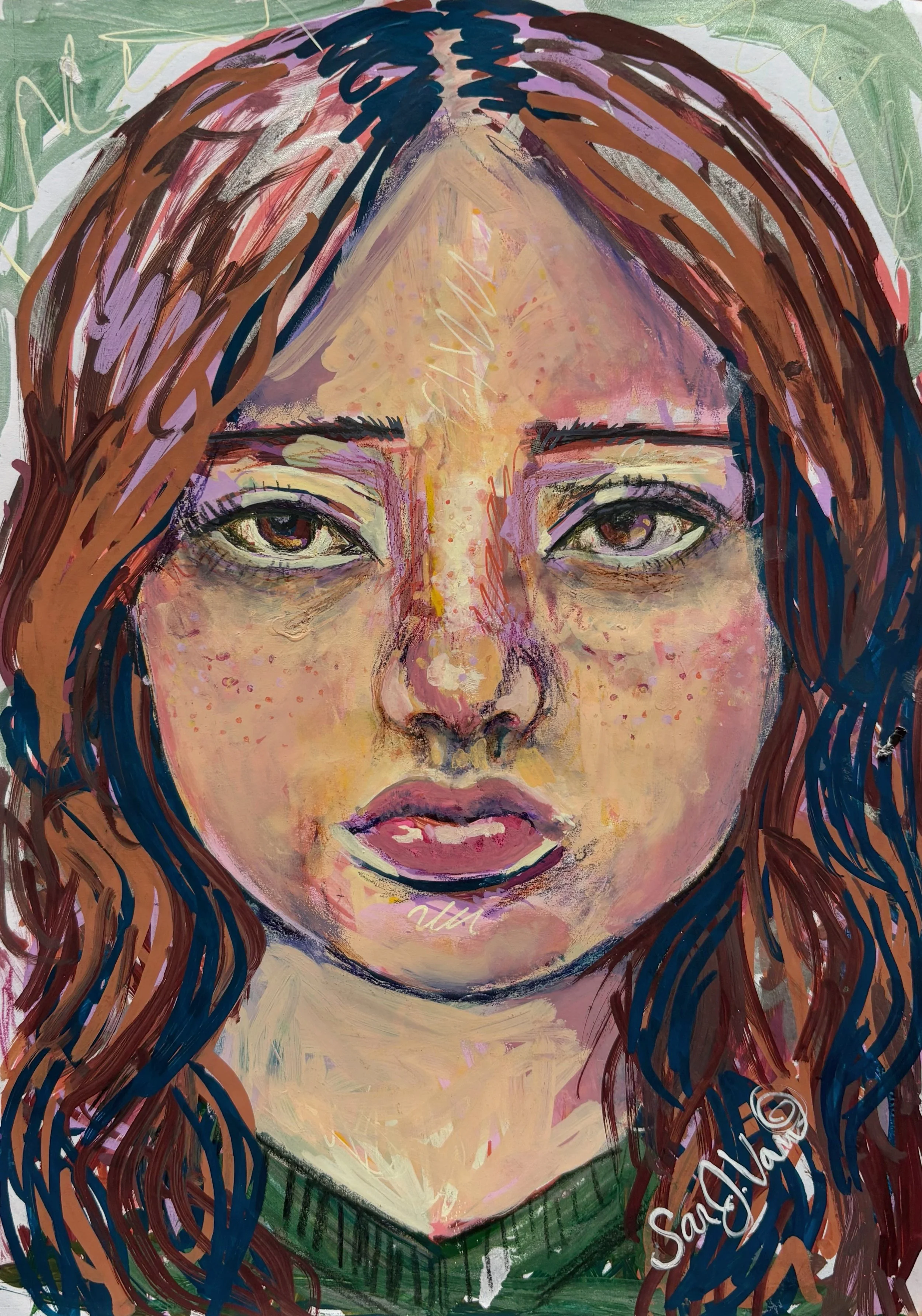 The Almost Portrait Series | 12" x 9"