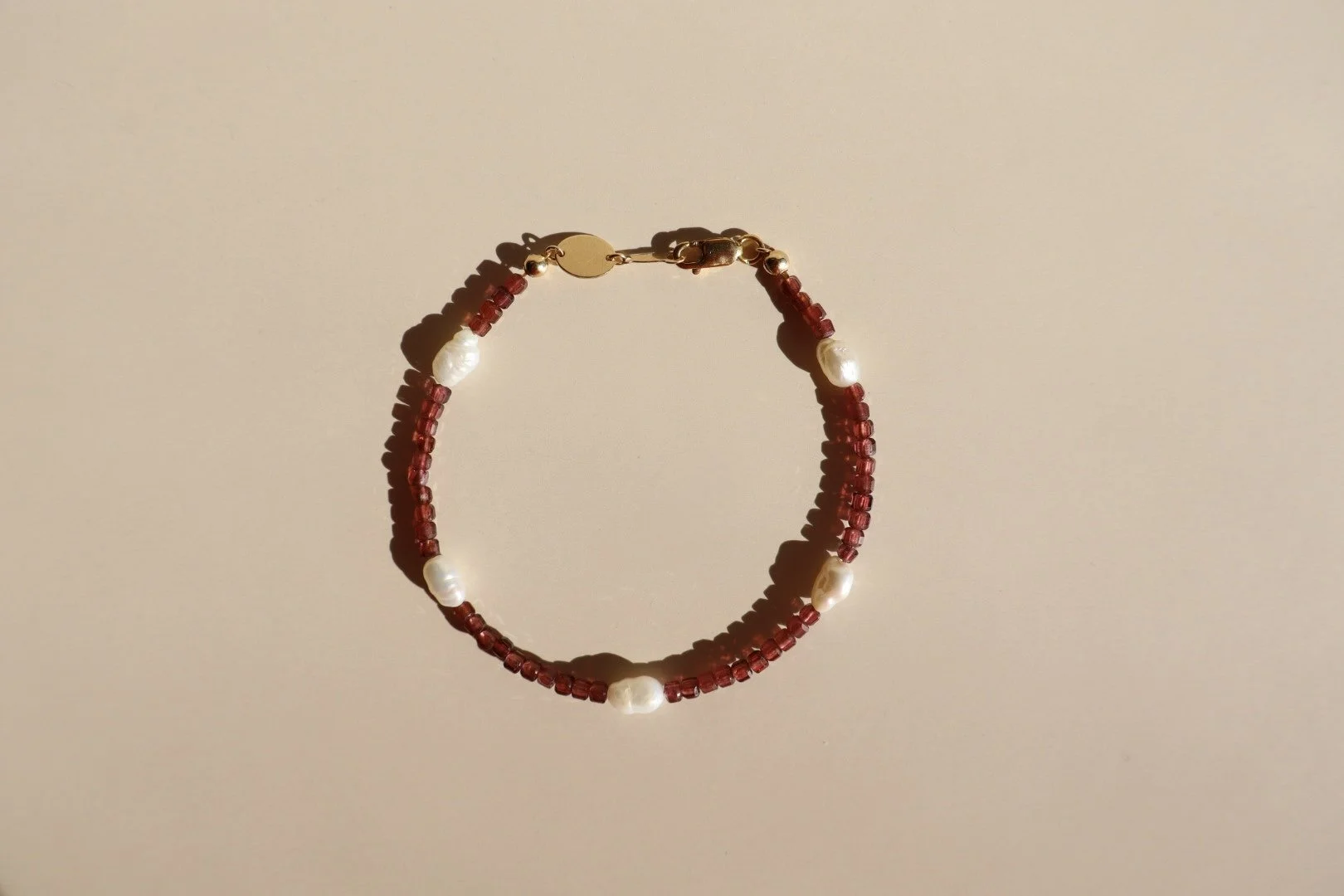 Faceted Garnet Bracelet