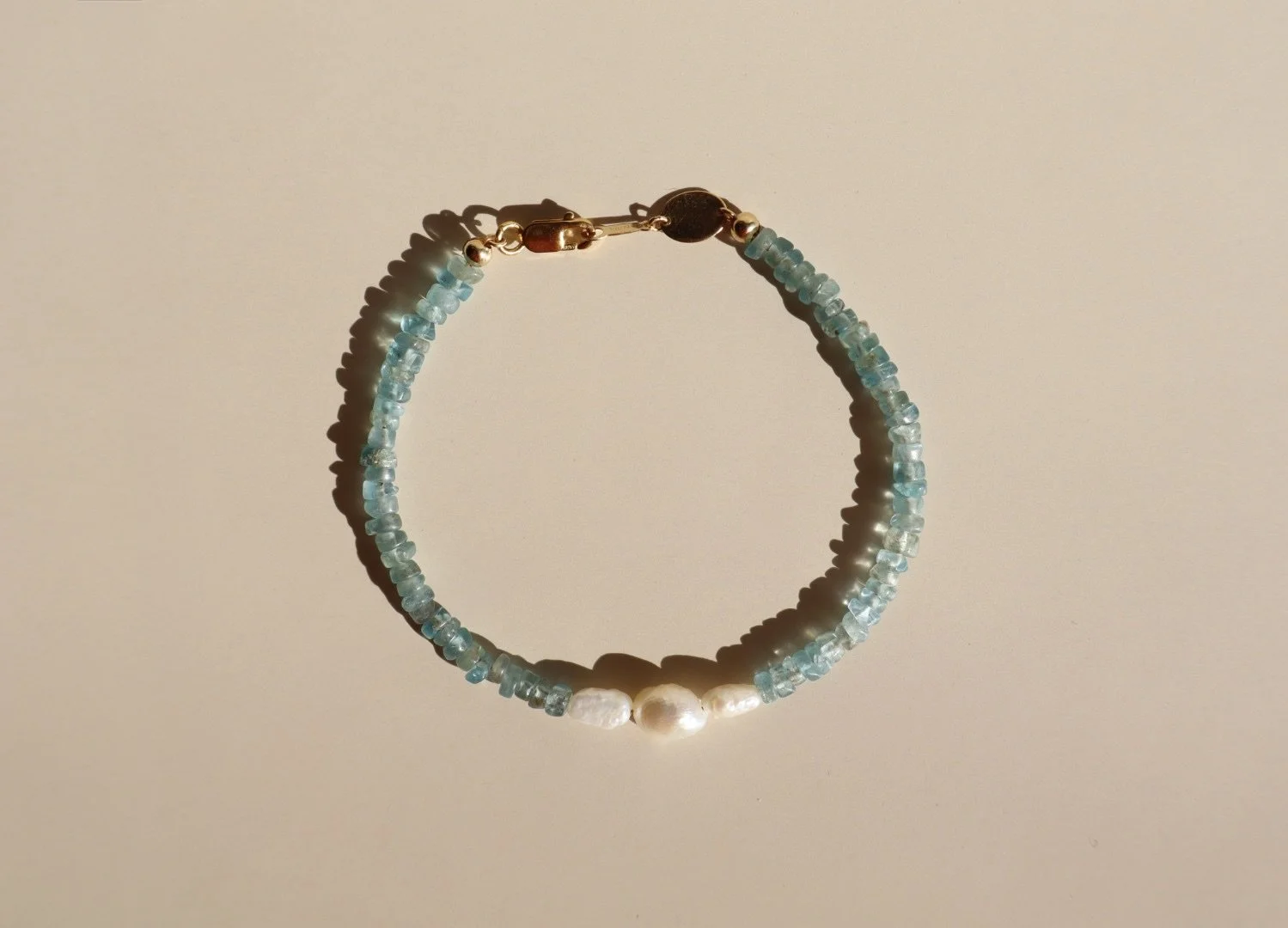 Blue Heishi Bracelet