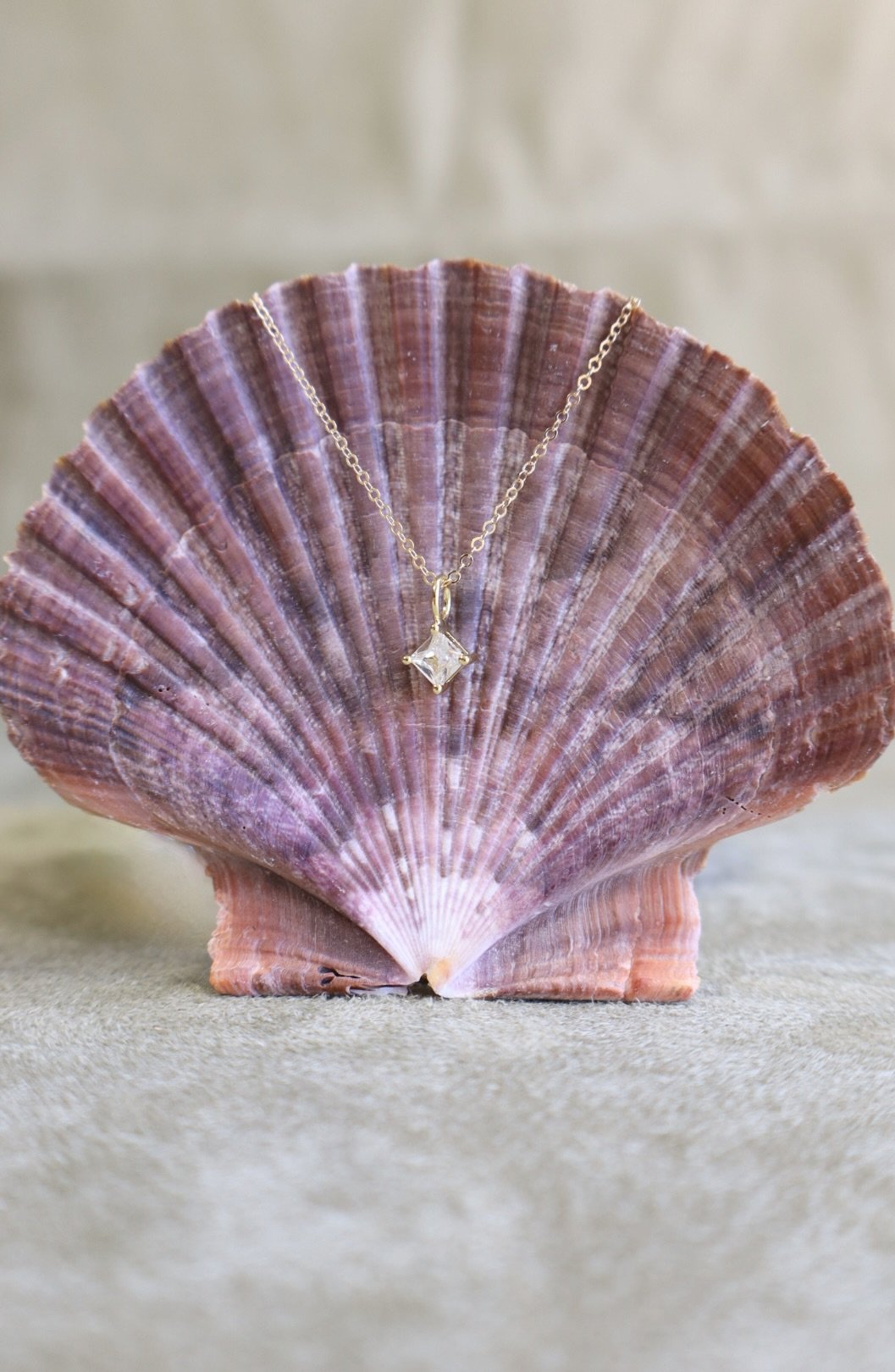 Dainty CZ Charm Necklace