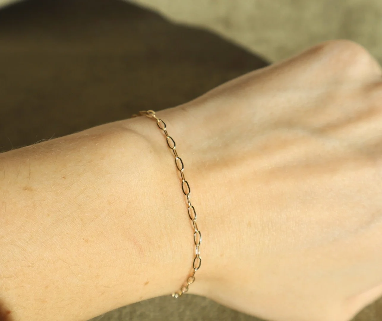 Dainty Paperclip Bracelet