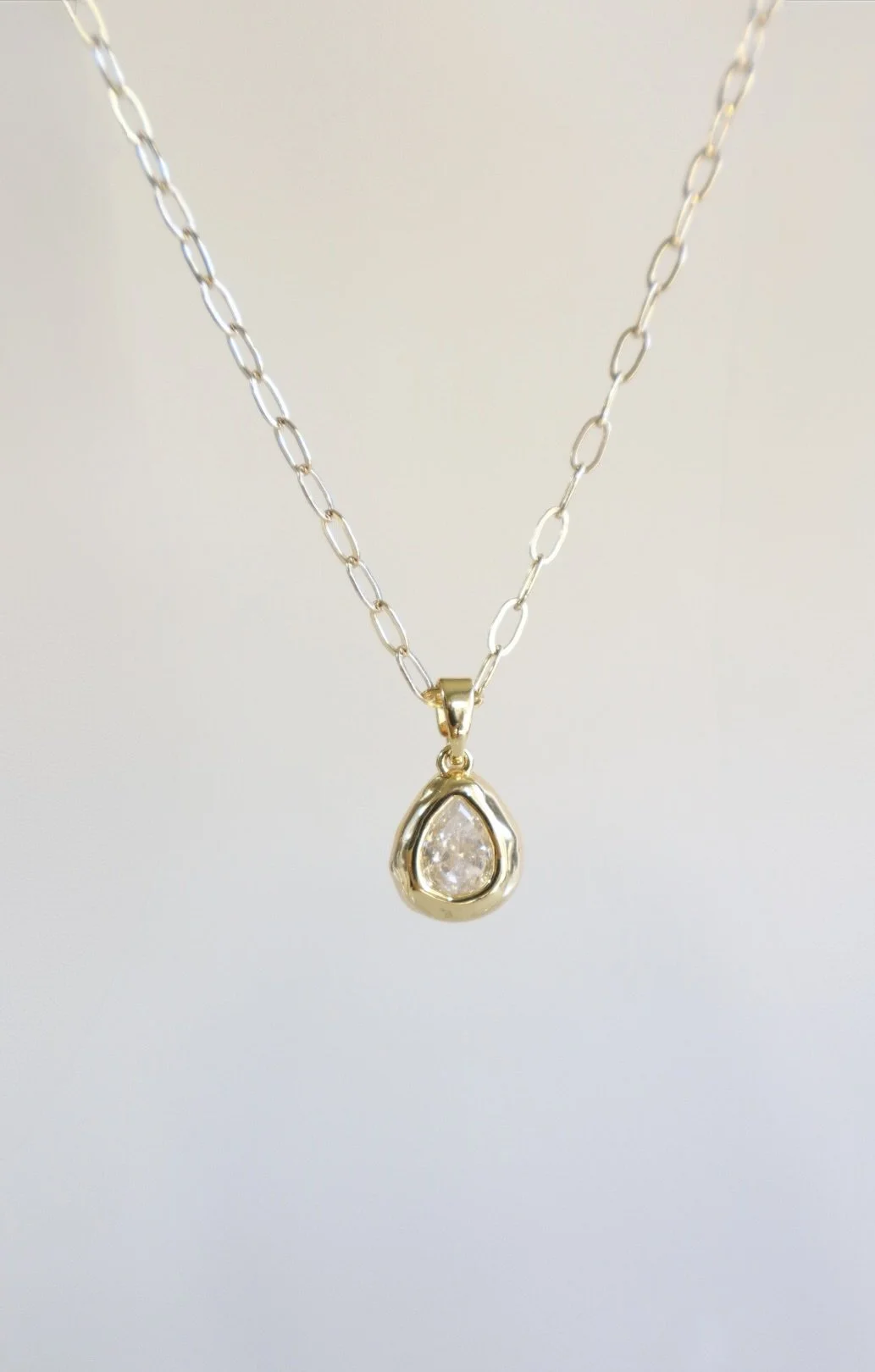 Abstract CZ Charm Necklace