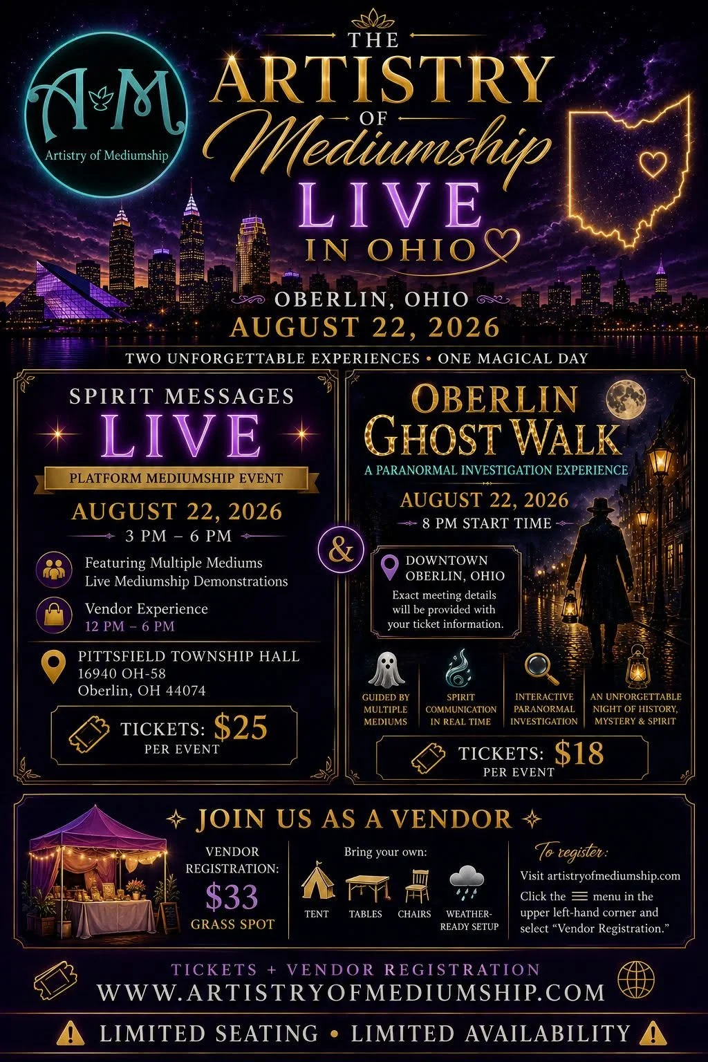 Artistry of Mediumship Live in Ohio