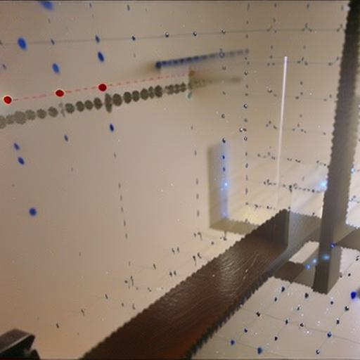 stochastic particles interacting, continuous diffraction -see