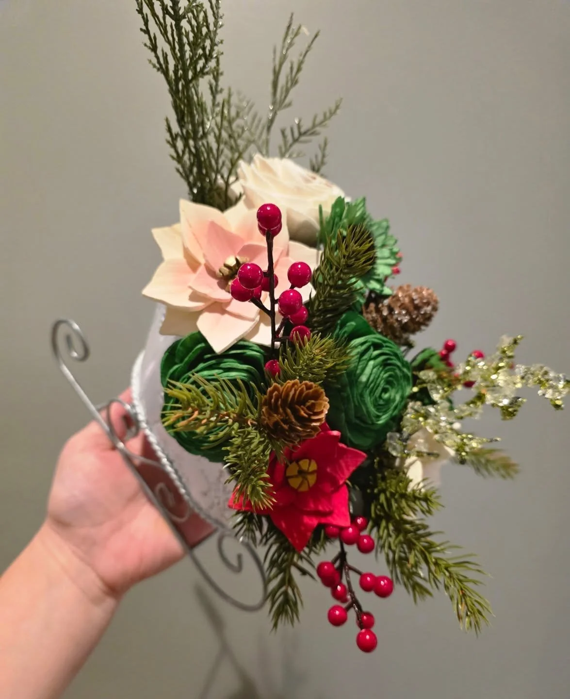 Wood Flower Sleigh 🥰