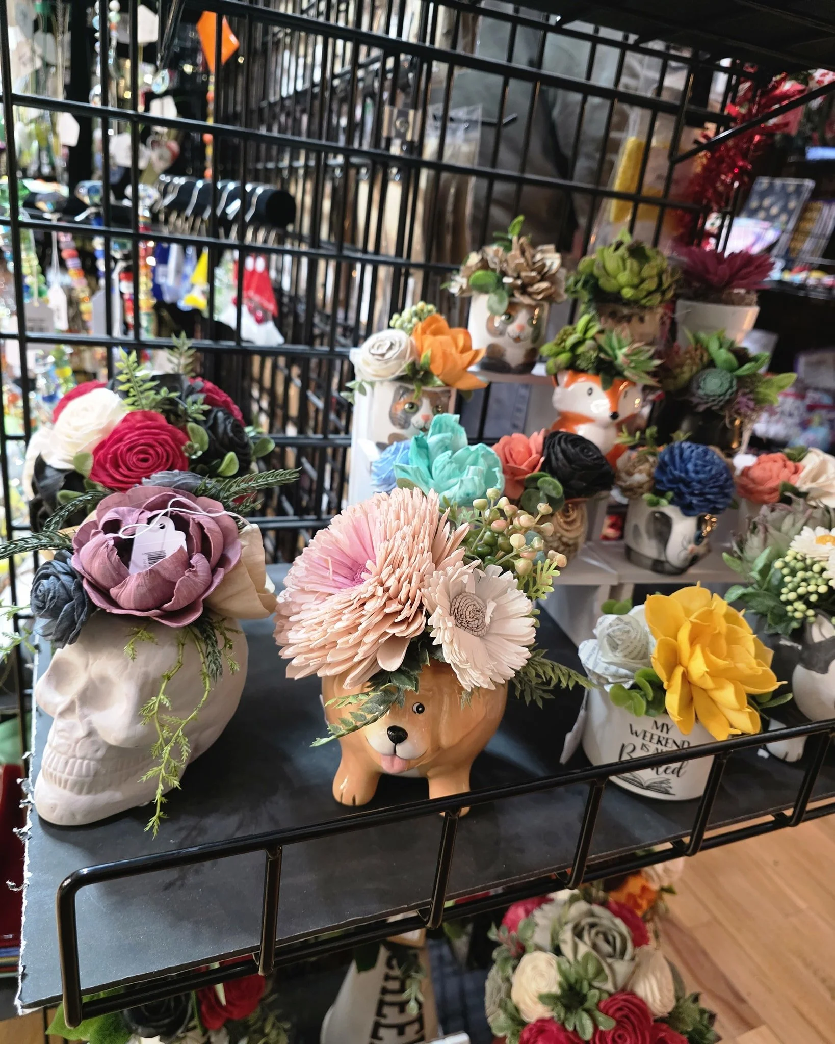 Last post of today and now I am off to be a potato again. 

Restock at Uniquely HandMade For You today! We dropped off several wood flower sports bouquets, new arrangments too! We will get new single stems over to the store this weekend when we decor