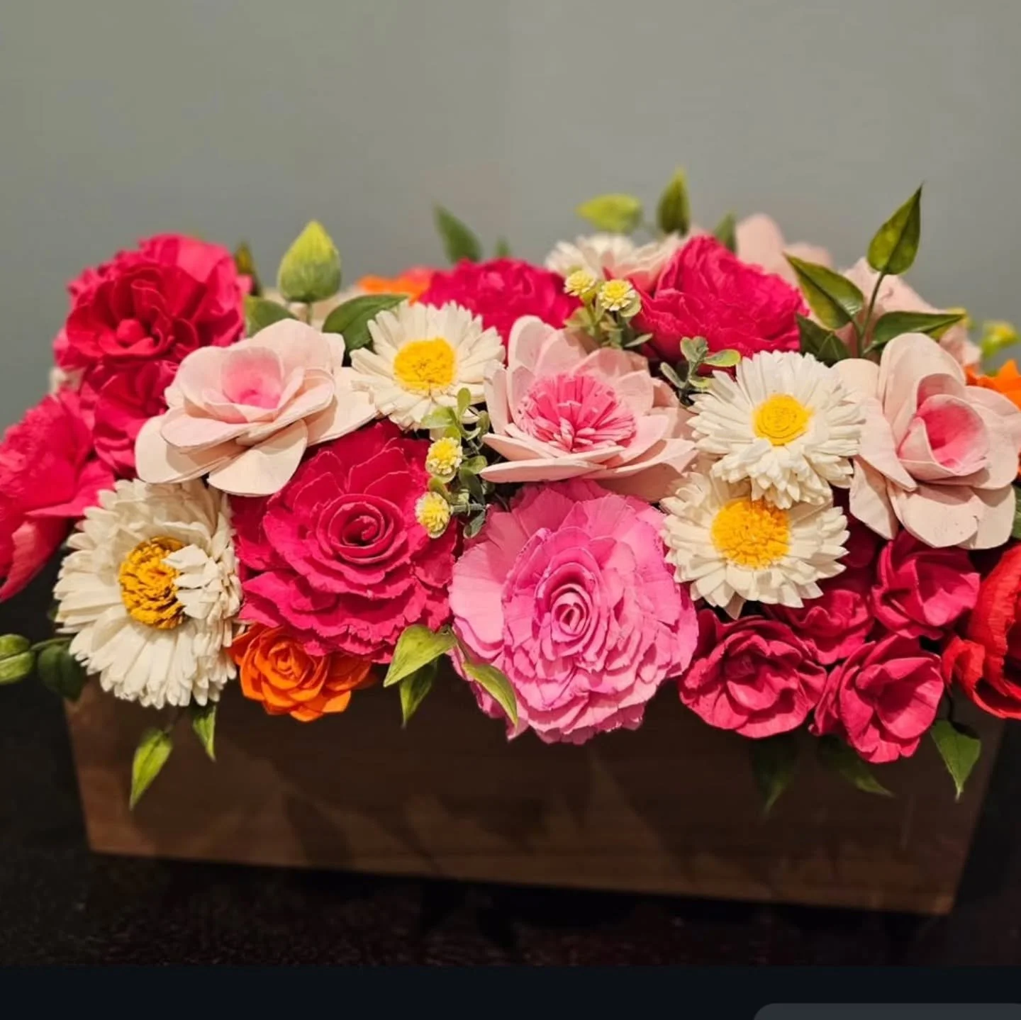 Throw back to this bright beauty I designed earlier this year ordered by a wonderful customer for a friend going through one of the hardest challenges... Cancer. These brightly painted wood flowers were hand painted with one purpose, to bring a smile