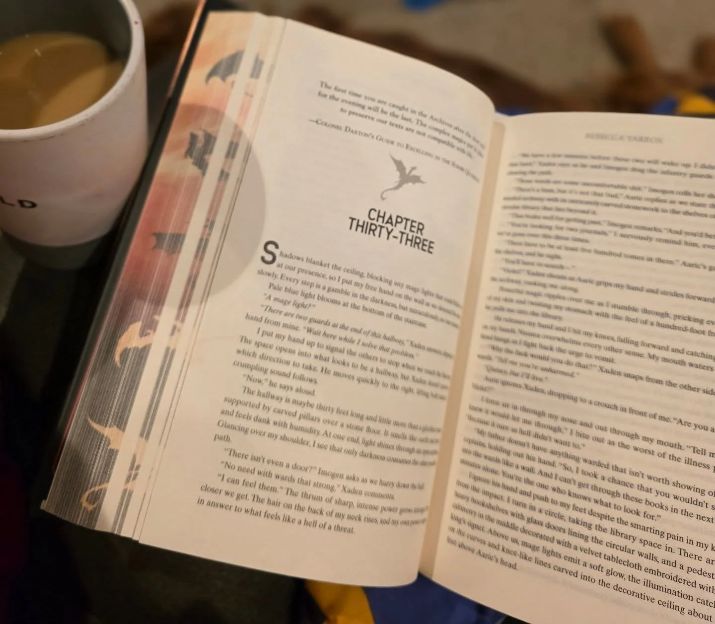 Happy FINAL day of 2025. How crazy is it that 2026 is tomorrow!?

Enjoying this morning reading my book while kiddos sleep. Gus at my feet, hot cup of coffee and I am halfway through Iron Flame. I finished Fourth Wing in a day 🤣 I needed this relaxi