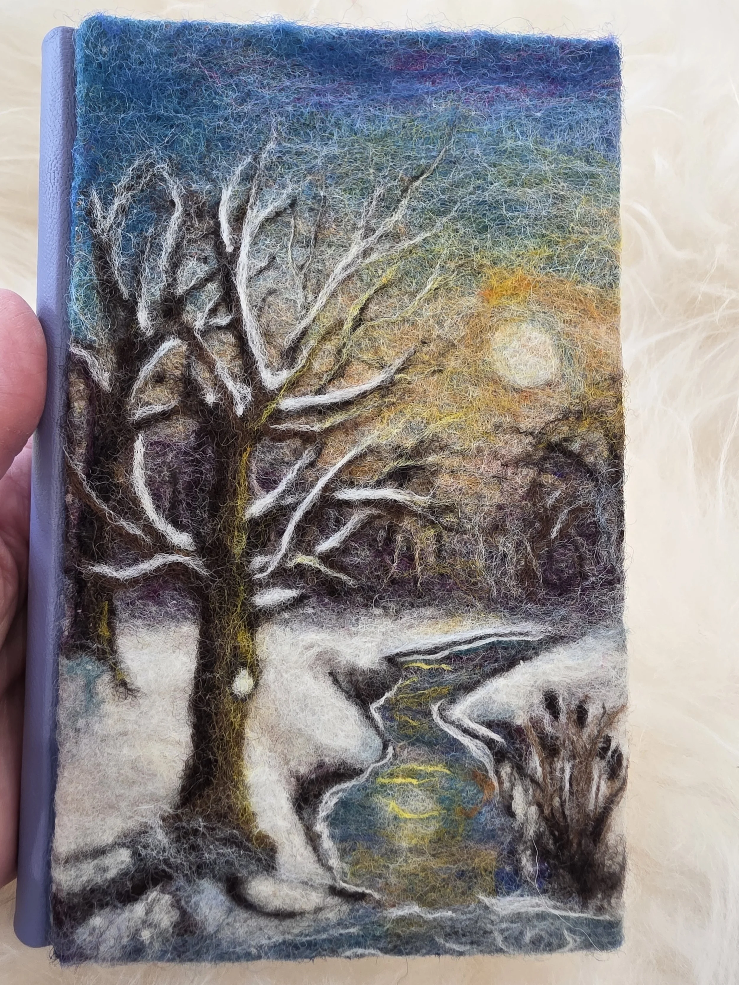 Snowy Winter Stream Landscape