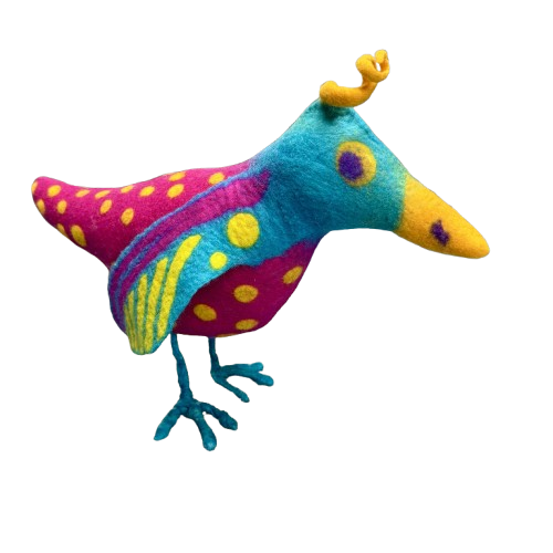 Wet Felted Bird